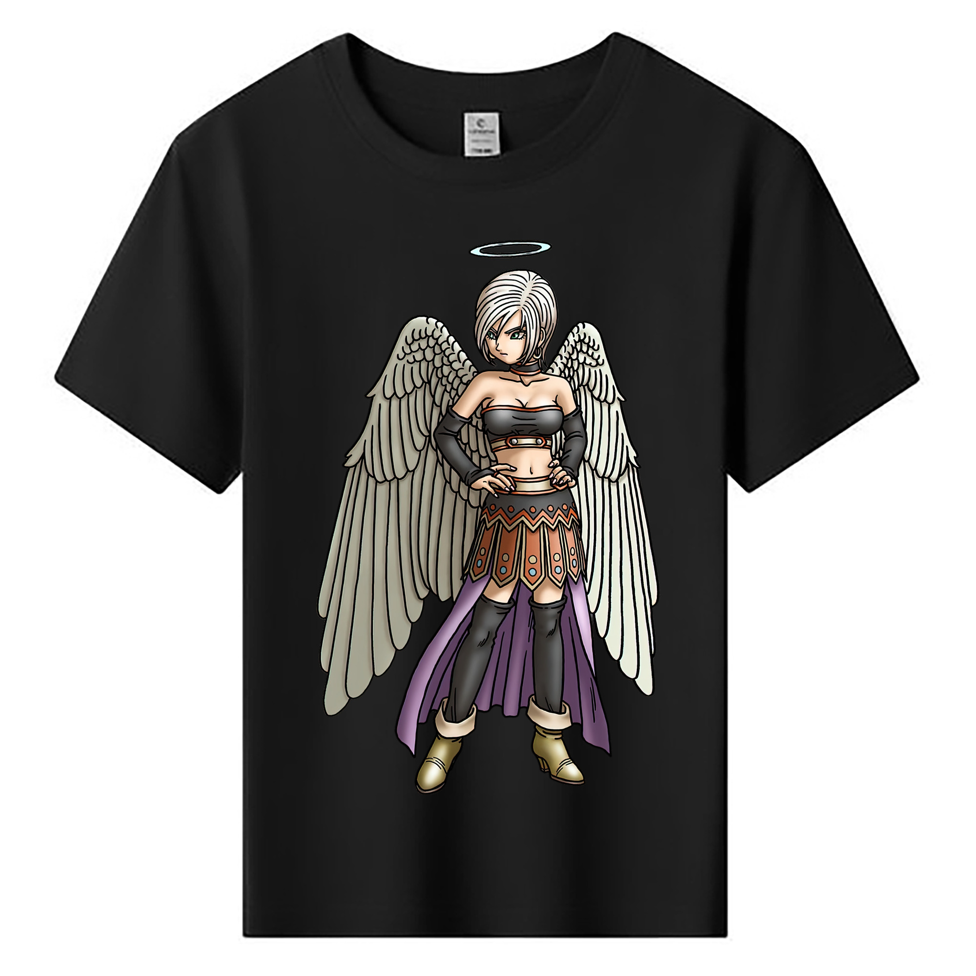 （画像用） ドラゴンクエスト Doragon Kuesuto Dragon Quest 綿100％キッズTシャツ（フロントプリント）