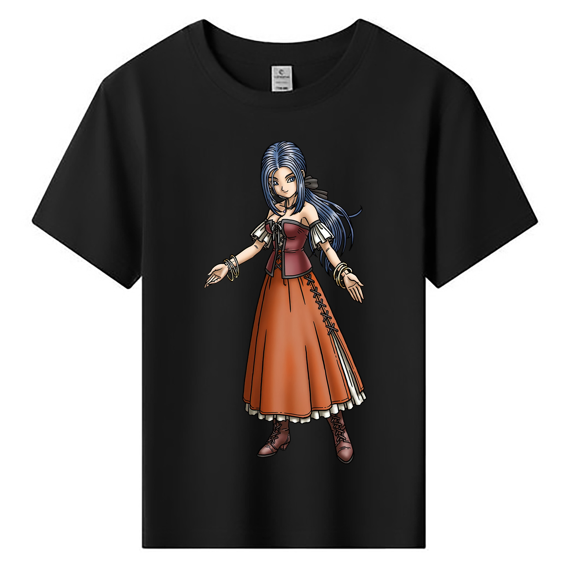 （画像用） ドラゴンクエスト Doragon Kuesuto Dragon Quest 綿100％キッズTシャツ（フロントプリント）