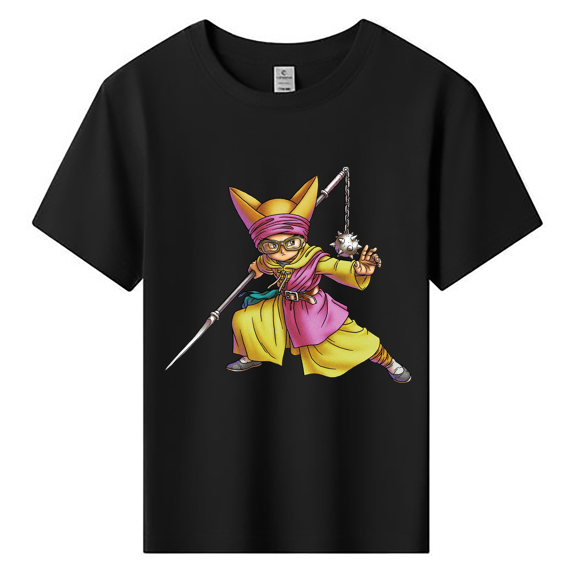 （画像用） ドラゴンクエスト Doragon Kuesuto Dragon Quest 綿100％キッズTシャツ（フロントプリント）