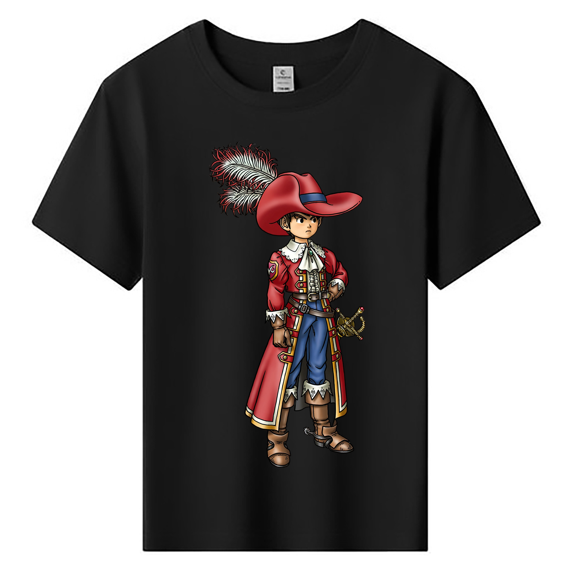 （画像用） ドラゴンクエスト Doragon Kuesuto Dragon Quest 綿100％キッズTシャツ（フロントプリント）
