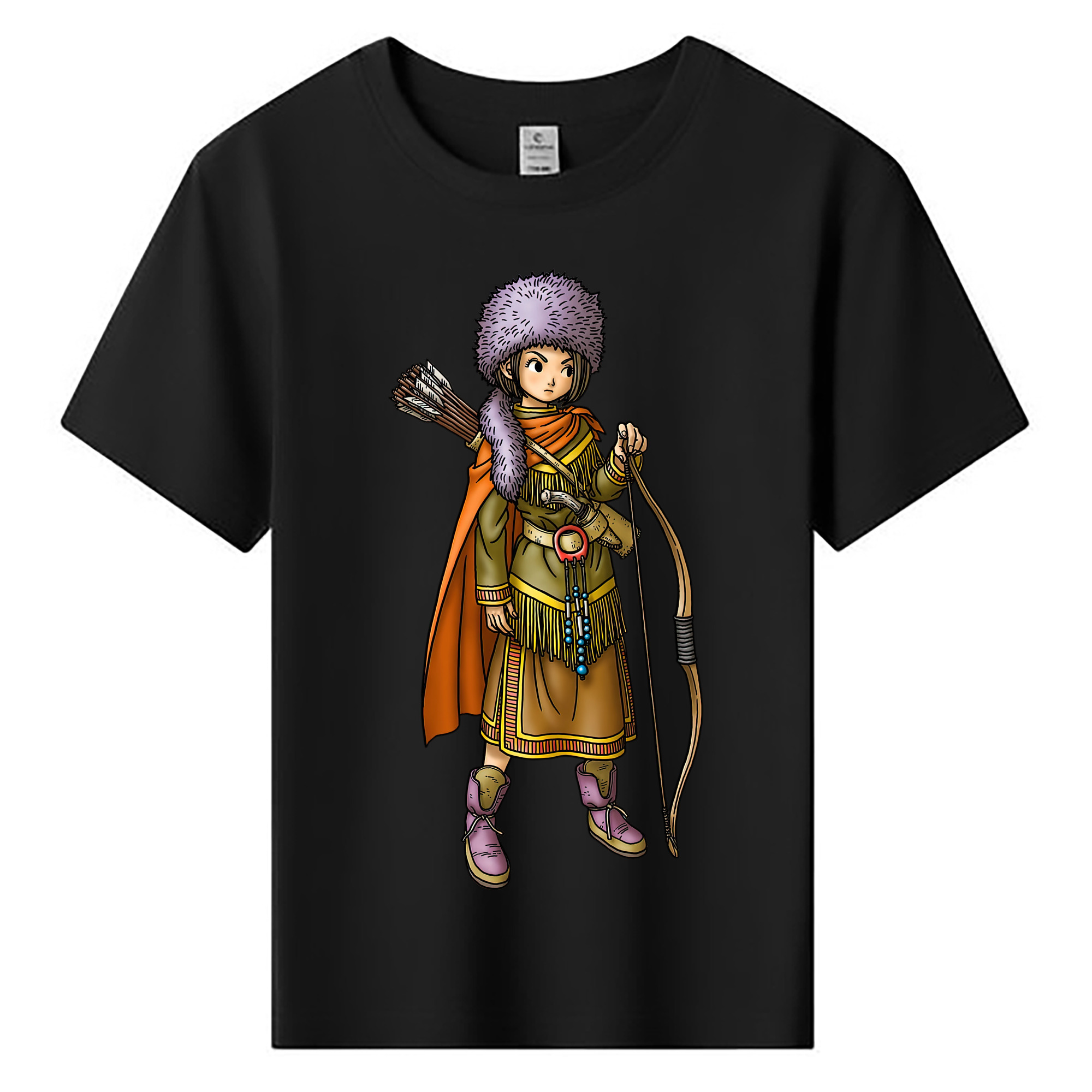 （画像用） ドラゴンクエスト Doragon Kuesuto Dragon Quest 綿100％キッズTシャツ（フロントプリント）