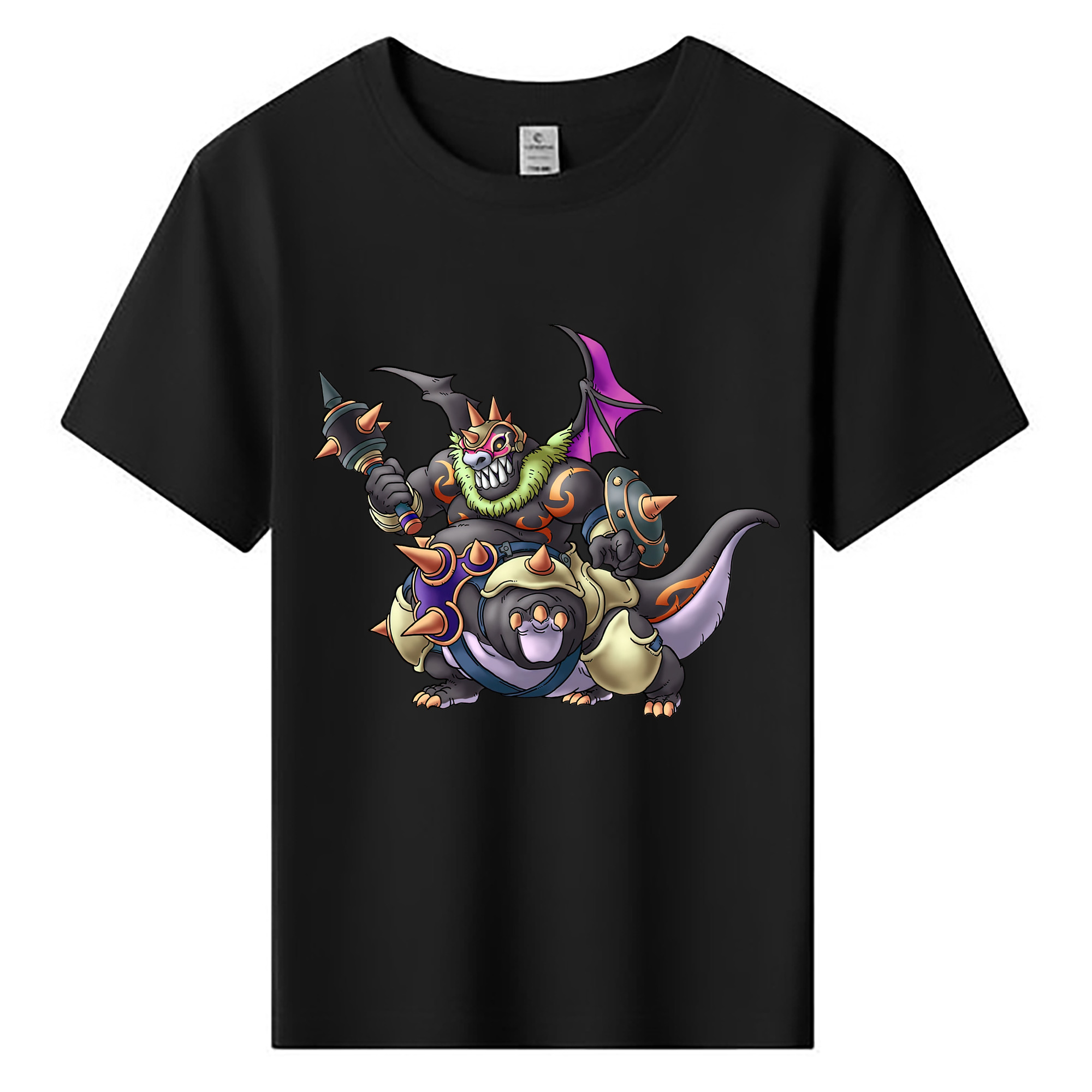 （画像用） ドラゴンクエスト Doragon Kuesuto Dragon Quest 綿100％キッズTシャツ（フロントプリント）