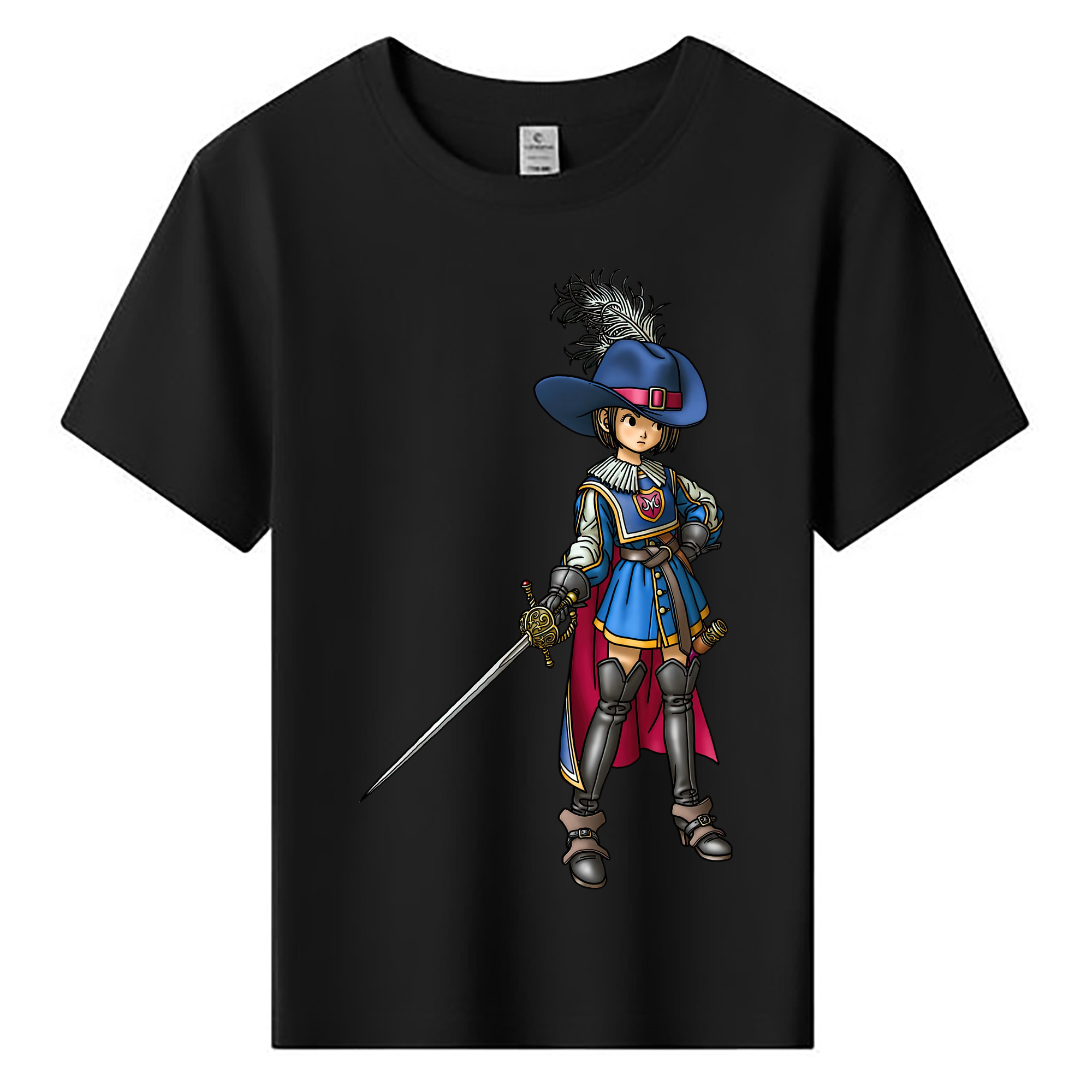 （画像用） ドラゴンクエスト Doragon Kuesuto Dragon Quest 綿100％キッズTシャツ（フロントプリント）