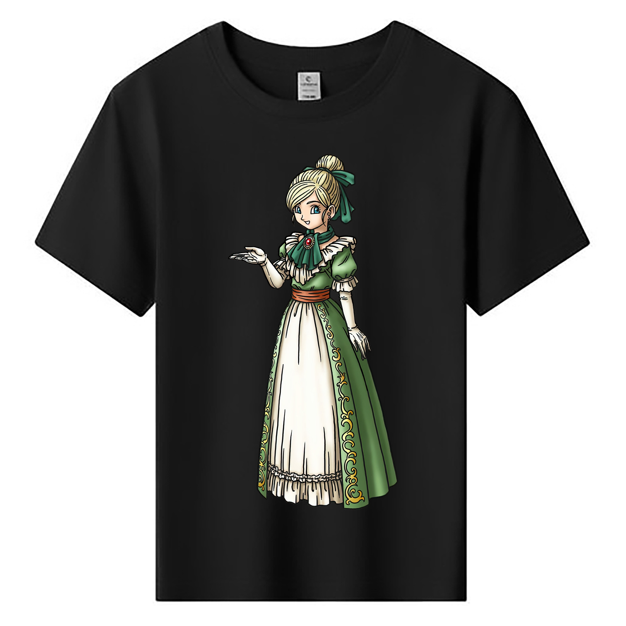 （画像用） ドラゴンクエスト Doragon Kuesuto Dragon Quest 綿100％キッズTシャツ（フロントプリント）