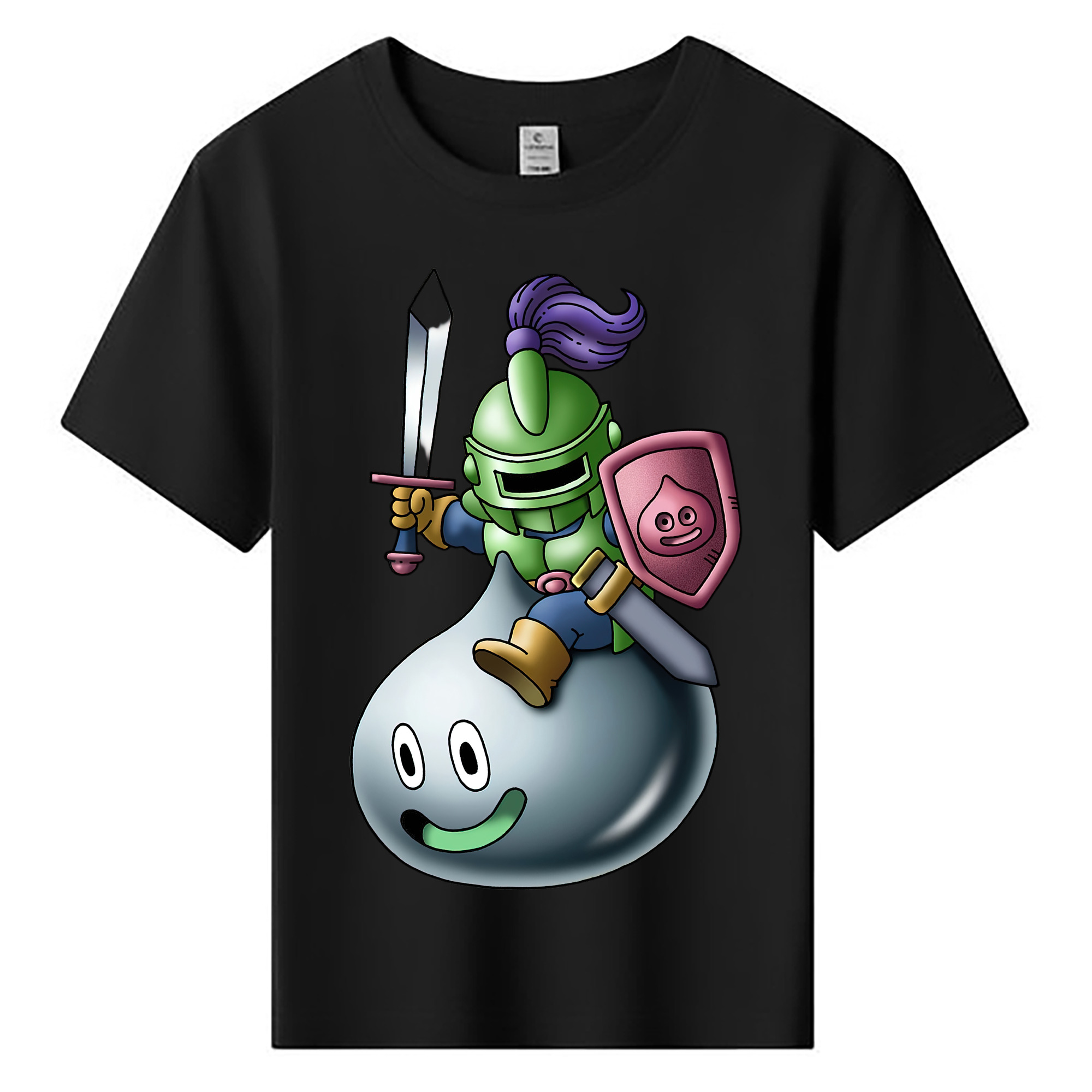 （画像用） ドラゴンクエスト Doragon Kuesuto Dragon Quest 綿100％キッズTシャツ（フロントプリント）
