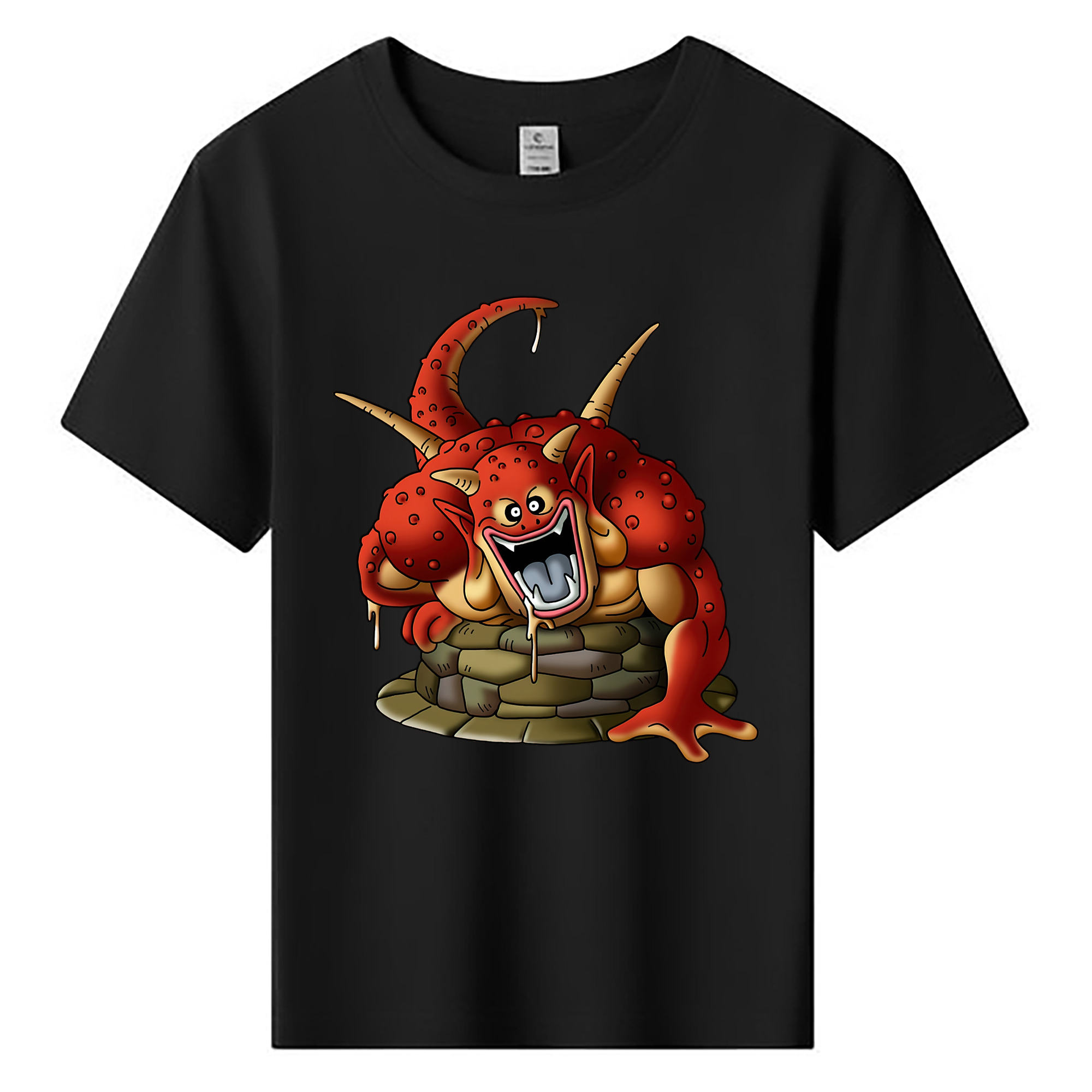 （画像用） ドラゴンクエスト Doragon Kuesuto Dragon Quest 綿100％キッズTシャツ（フロントプリント）