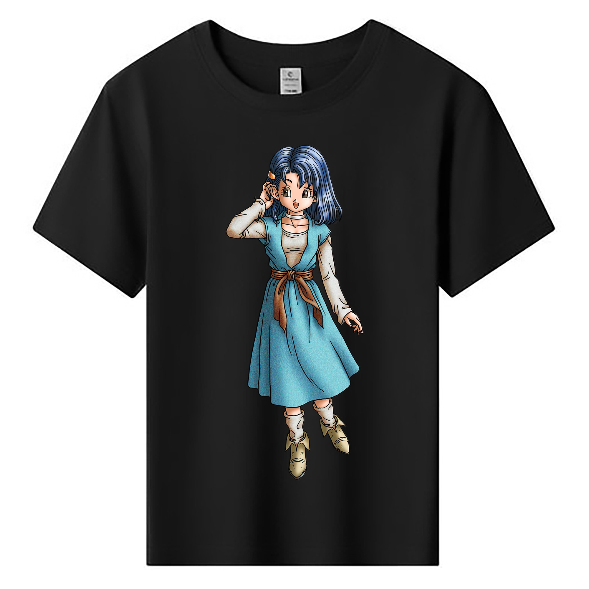 （画像用） ドラゴンクエスト Doragon Kuesuto Dragon Quest 綿100％キッズTシャツ（フロントプリント）