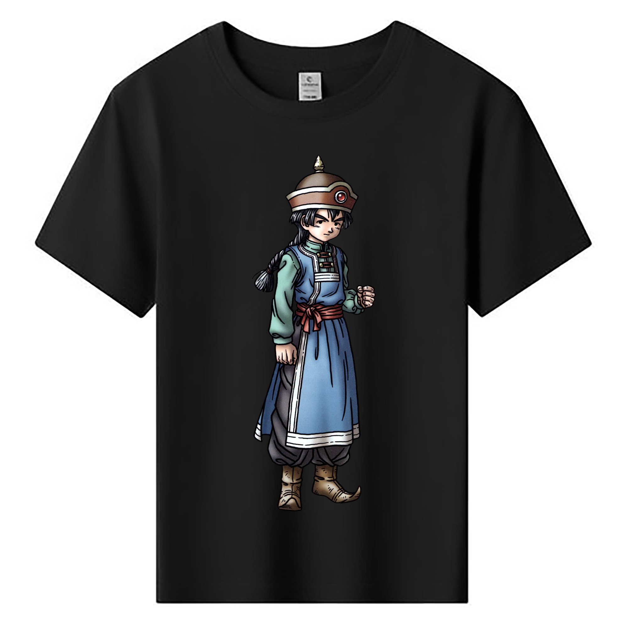 （画像用） ドラゴンクエスト Doragon Kuesuto Dragon Quest 綿100％キッズTシャツ（フロントプリント）