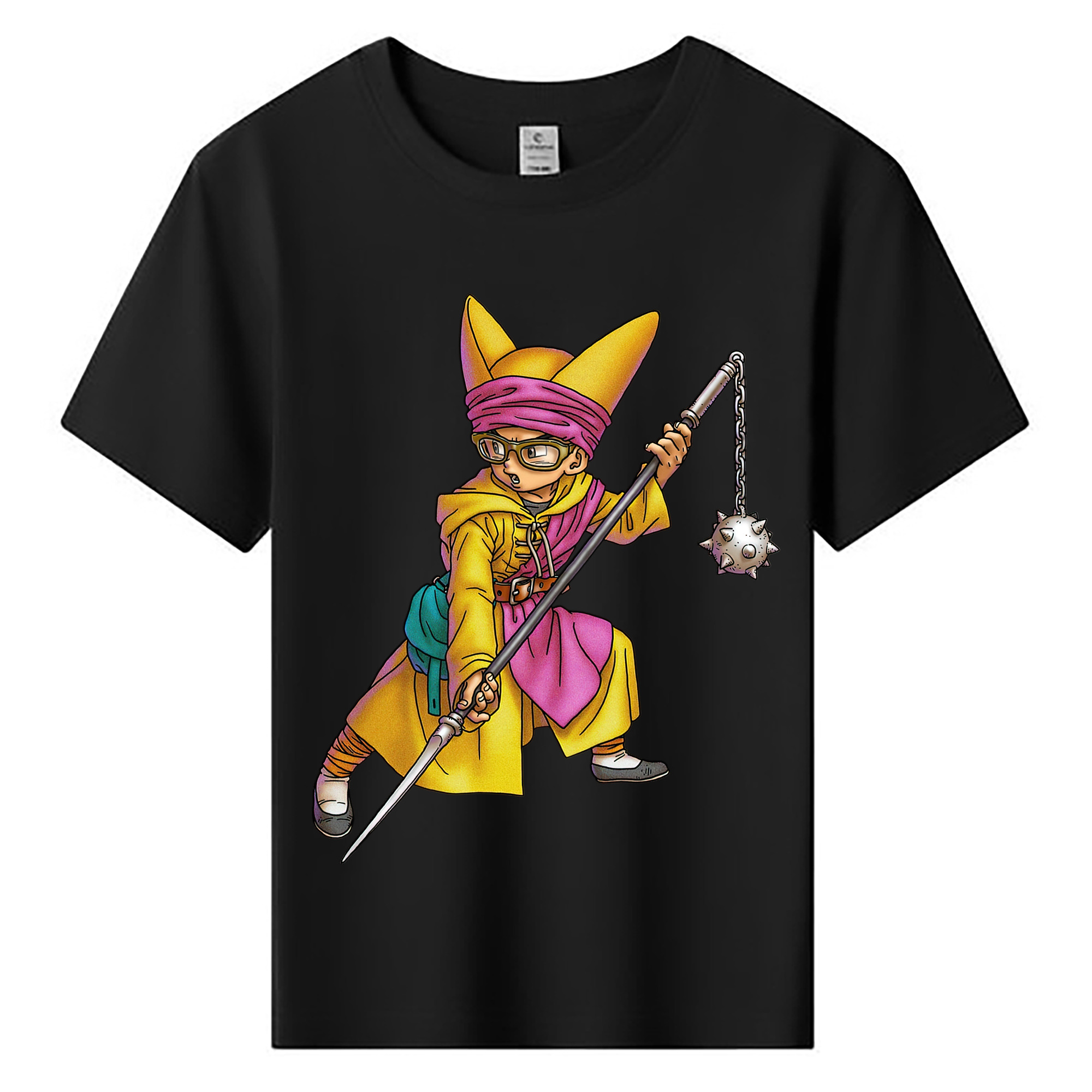 （画像用） ドラゴンクエスト Doragon Kuesuto Dragon Quest 綿100％キッズTシャツ（フロントプリント）