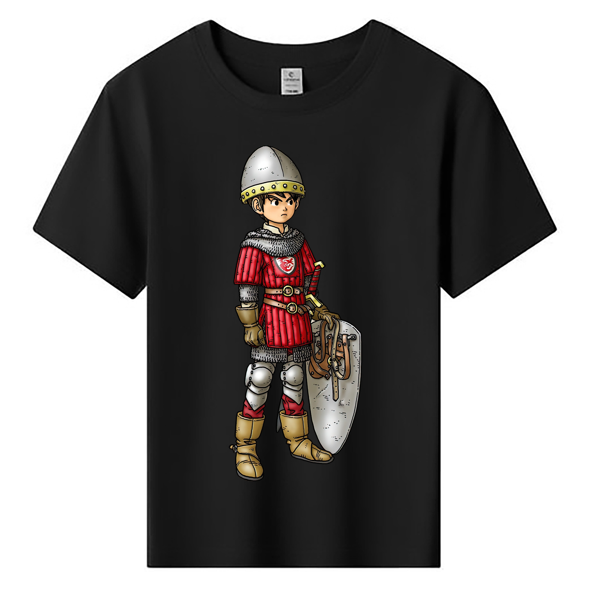 （画像用） ドラゴンクエスト Doragon Kuesuto Dragon Quest 綿100％キッズTシャツ（フロントプリント）