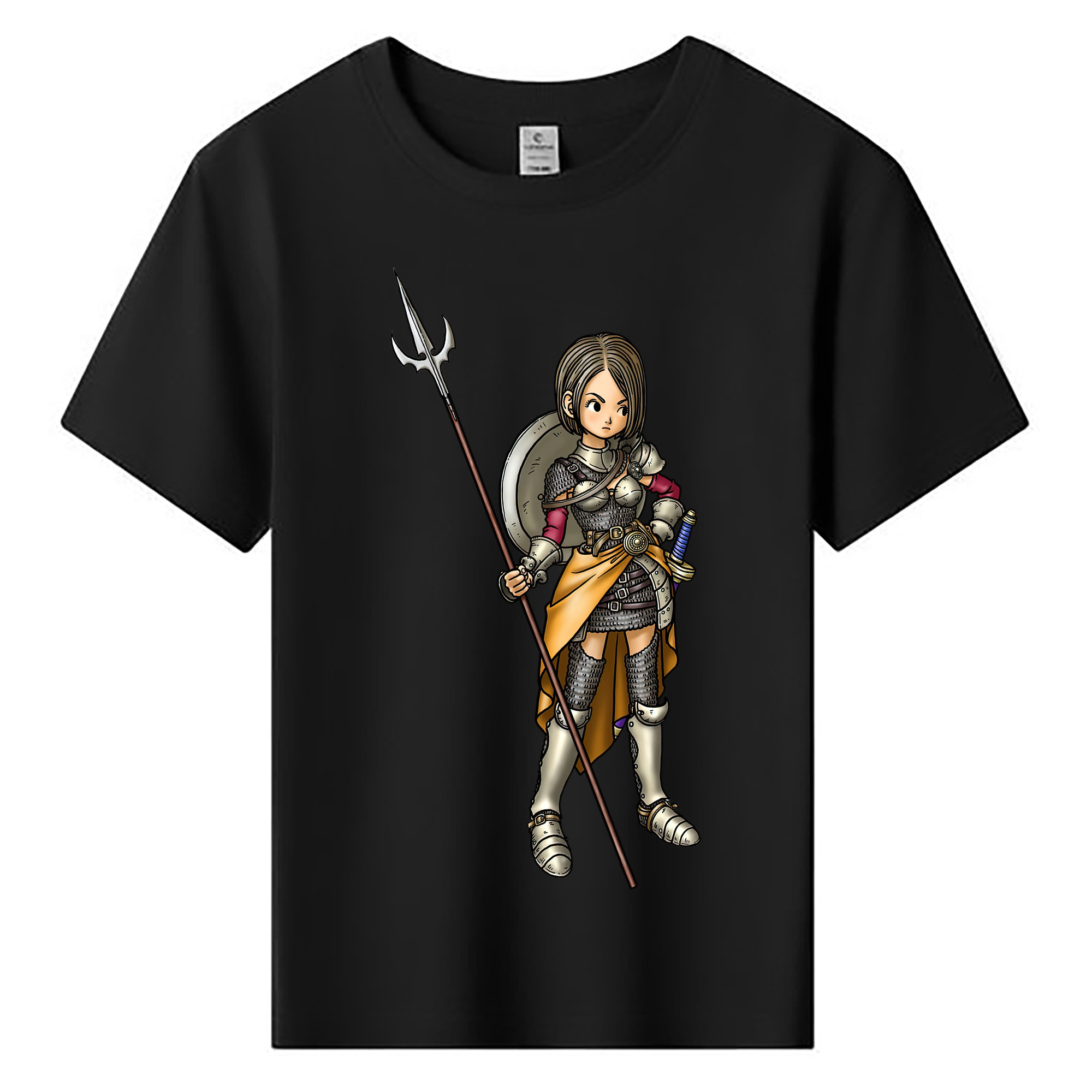 （画像用） ドラゴンクエスト Doragon Kuesuto Dragon Quest 綿100％キッズTシャツ（フロントプリント）