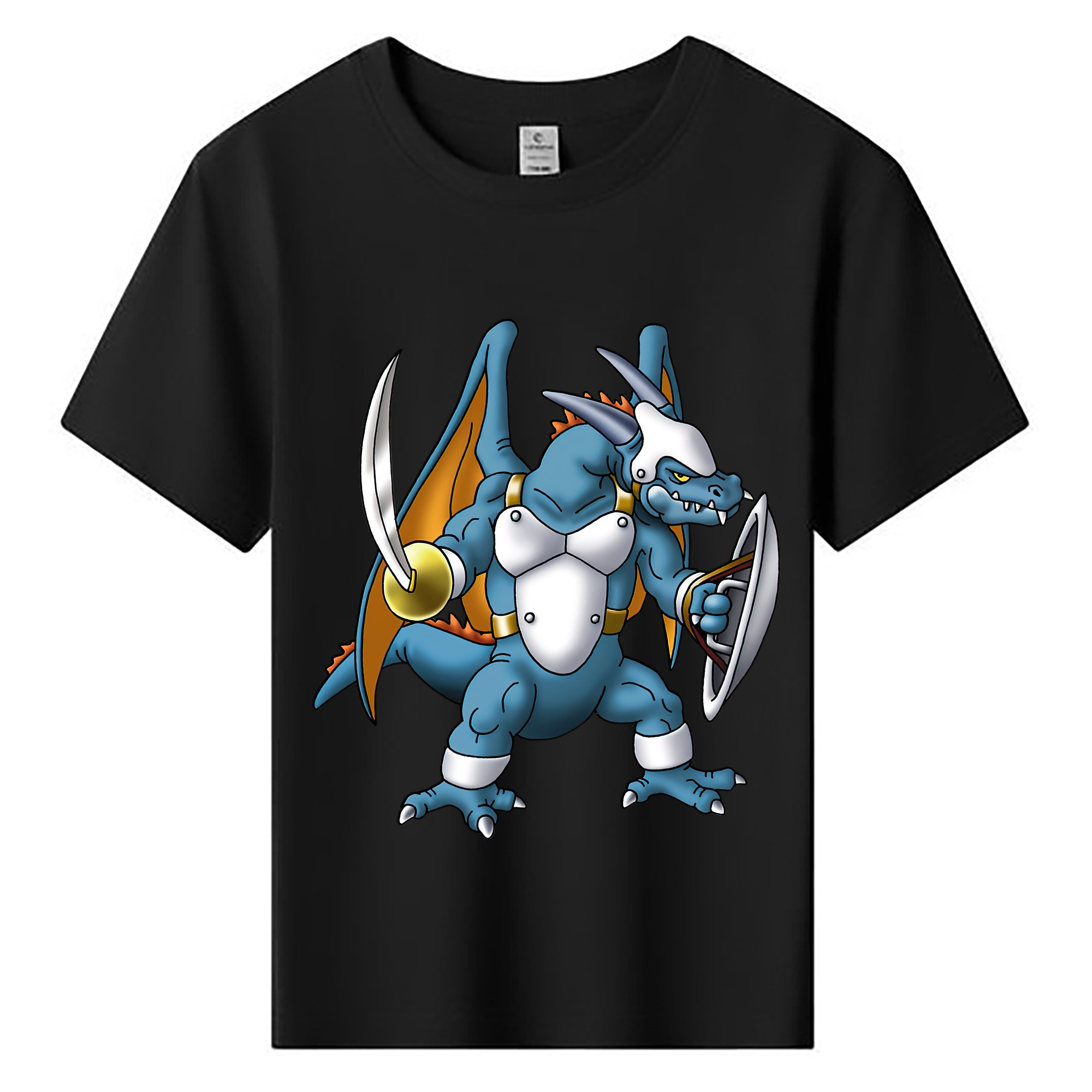 （画像用） ドラゴンクエスト Doragon Kuesuto Dragon Quest 綿100％キッズTシャツ（フロントプリント）