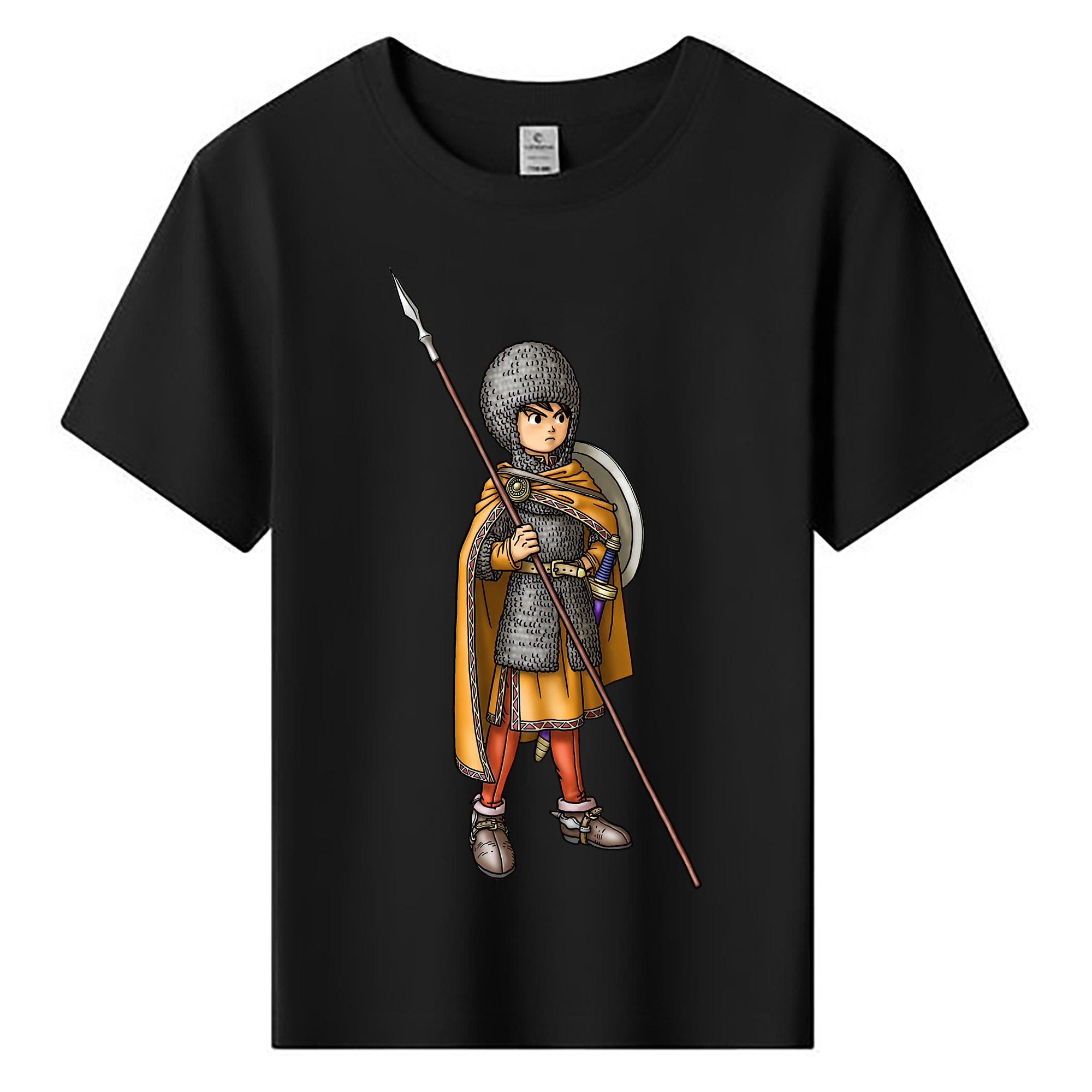 （画像用） ドラゴンクエスト Doragon Kuesuto Dragon Quest 綿100％キッズTシャツ（フロントプリント）