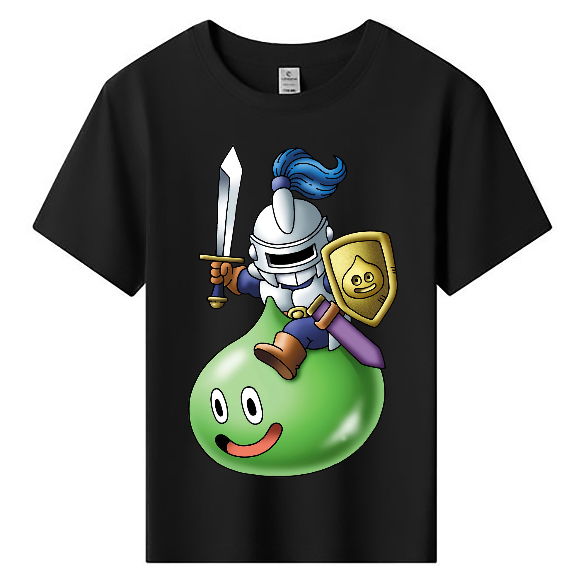（画像用） ドラゴンクエスト Doragon Kuesuto Dragon Quest 綿100％キッズTシャツ（フロントプリント）