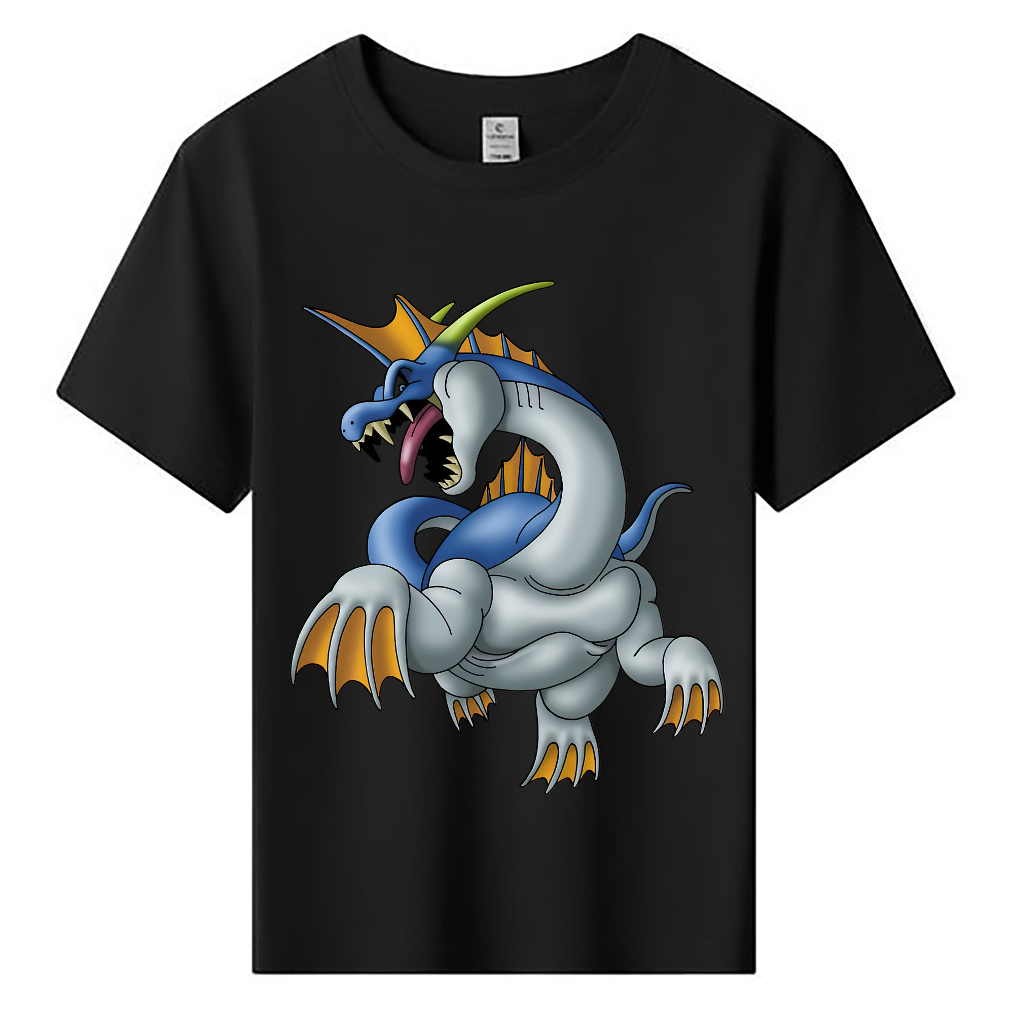 （画像用） ドラゴンクエスト Doragon Kuesuto Dragon Quest 綿100％キッズTシャツ（フロントプリント）