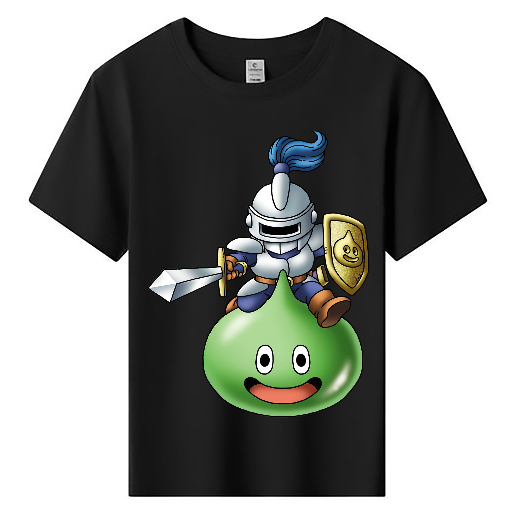 （画像用） ドラゴンクエスト Doragon Kuesuto Dragon Quest 綿100％キッズTシャツ（フロントプリント）