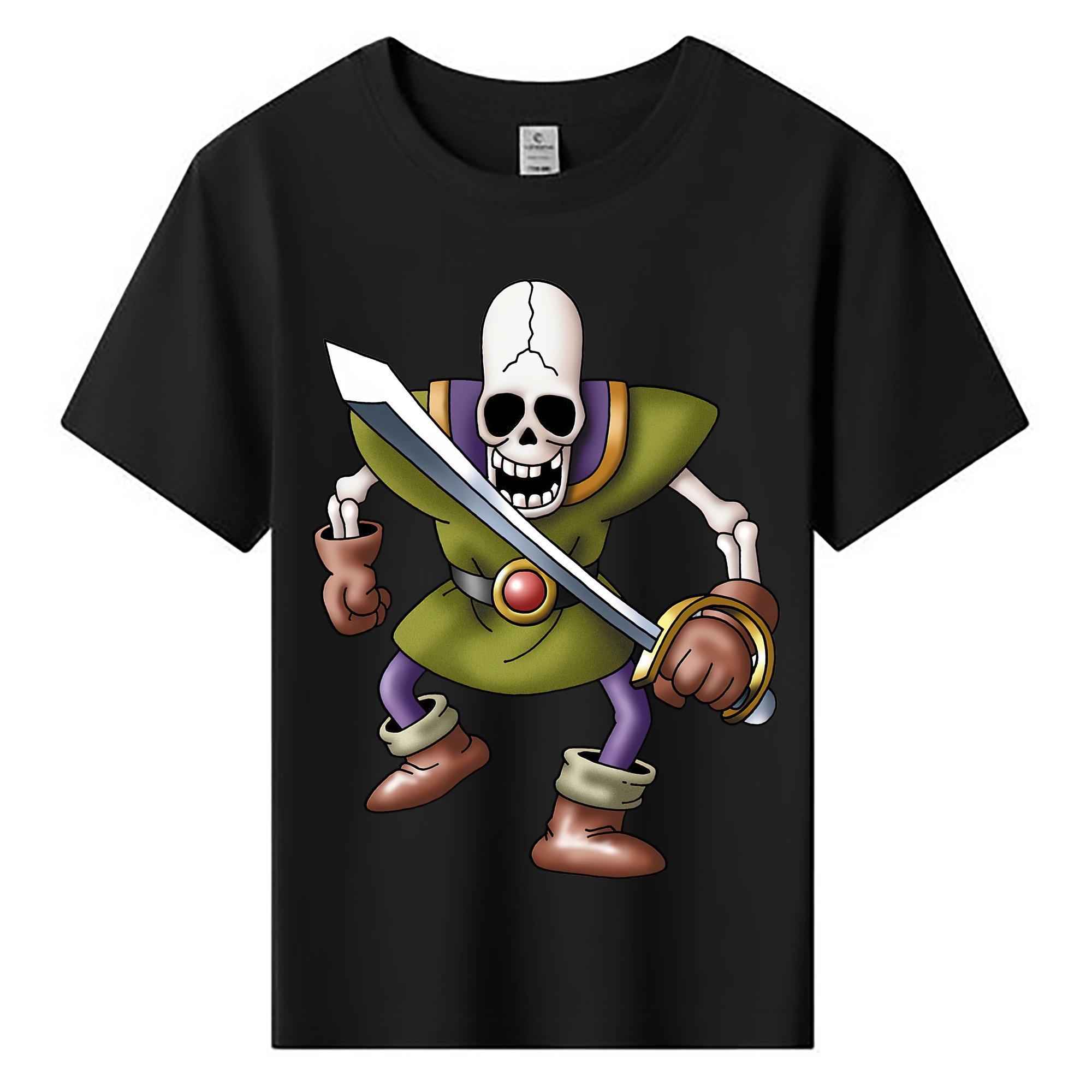 （画像用） ドラゴンクエスト Doragon Kuesuto Dragon Quest 綿100％キッズTシャツ（フロントプリント）