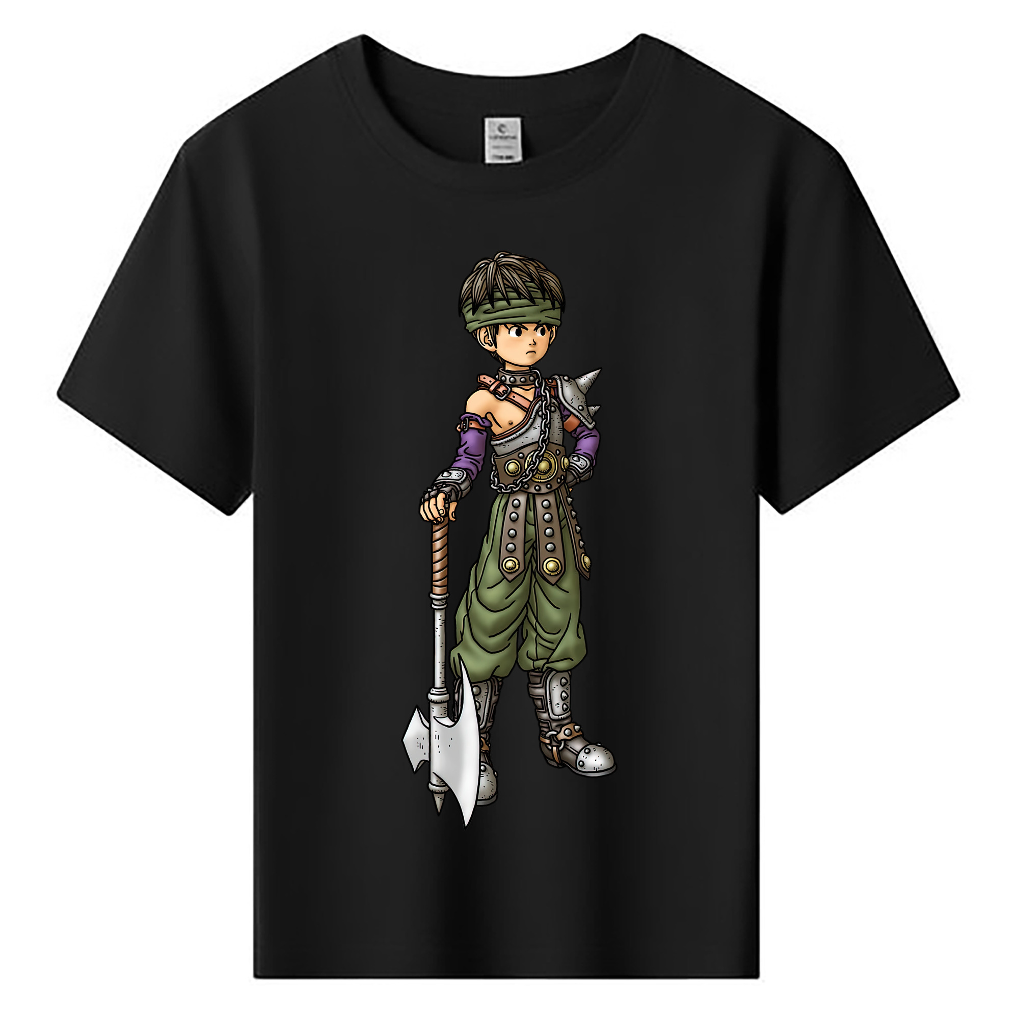 （画像用） ドラゴンクエスト Doragon Kuesuto Dragon Quest 綿100％キッズTシャツ（フロントプリント）