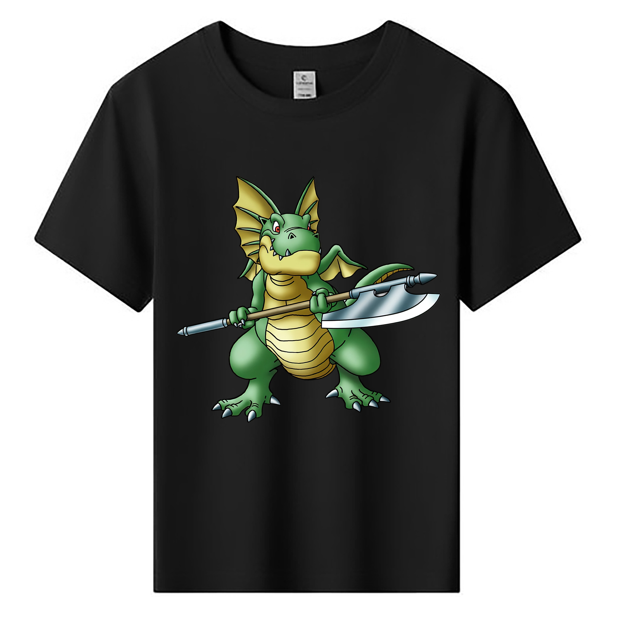 （画像用） ドラゴンクエスト Doragon Kuesuto Dragon Quest 綿100％キッズTシャツ（フロントプリント）