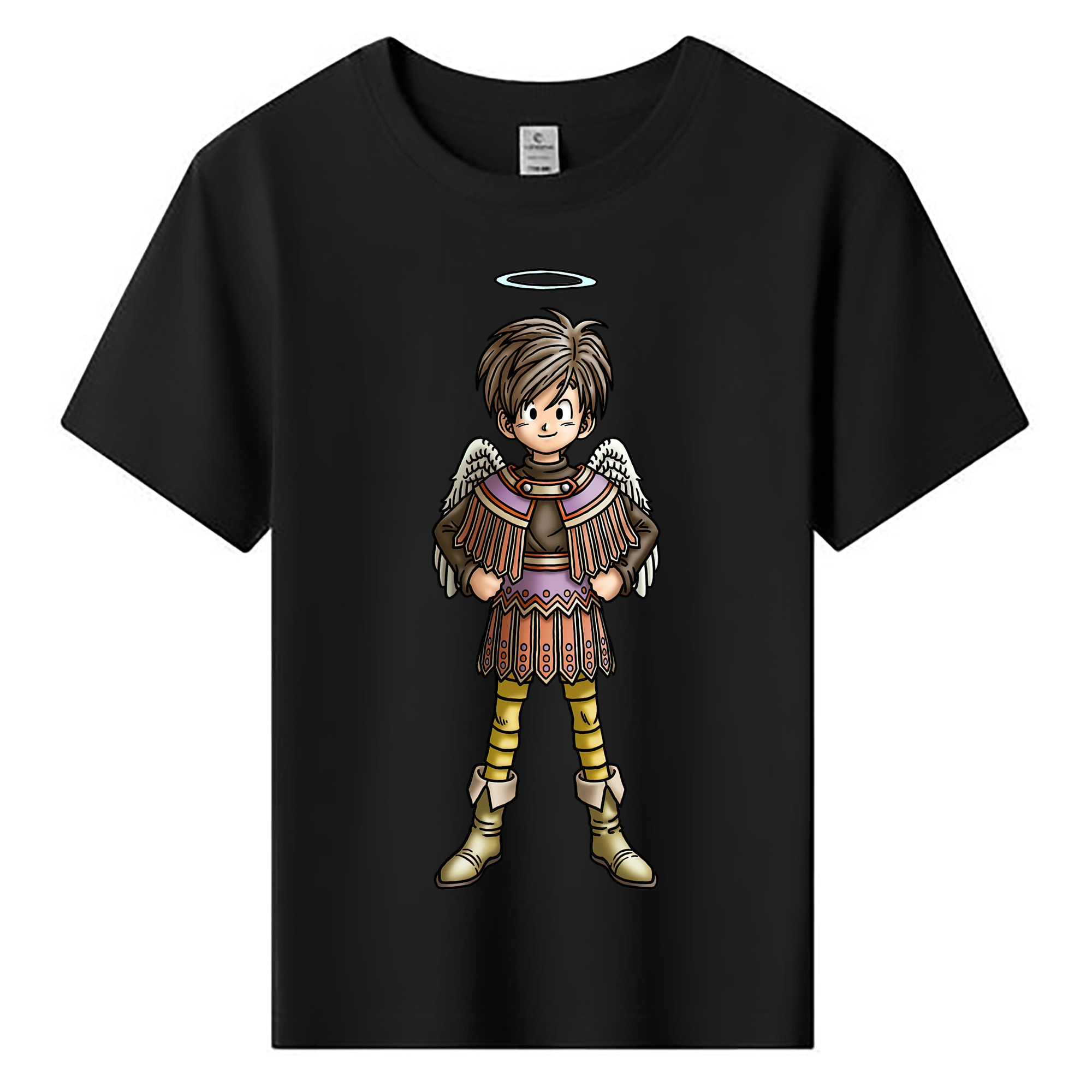 （画像用） ドラゴンクエスト Doragon Kuesuto Dragon Quest 綿100％キッズTシャツ（フロントプリント）