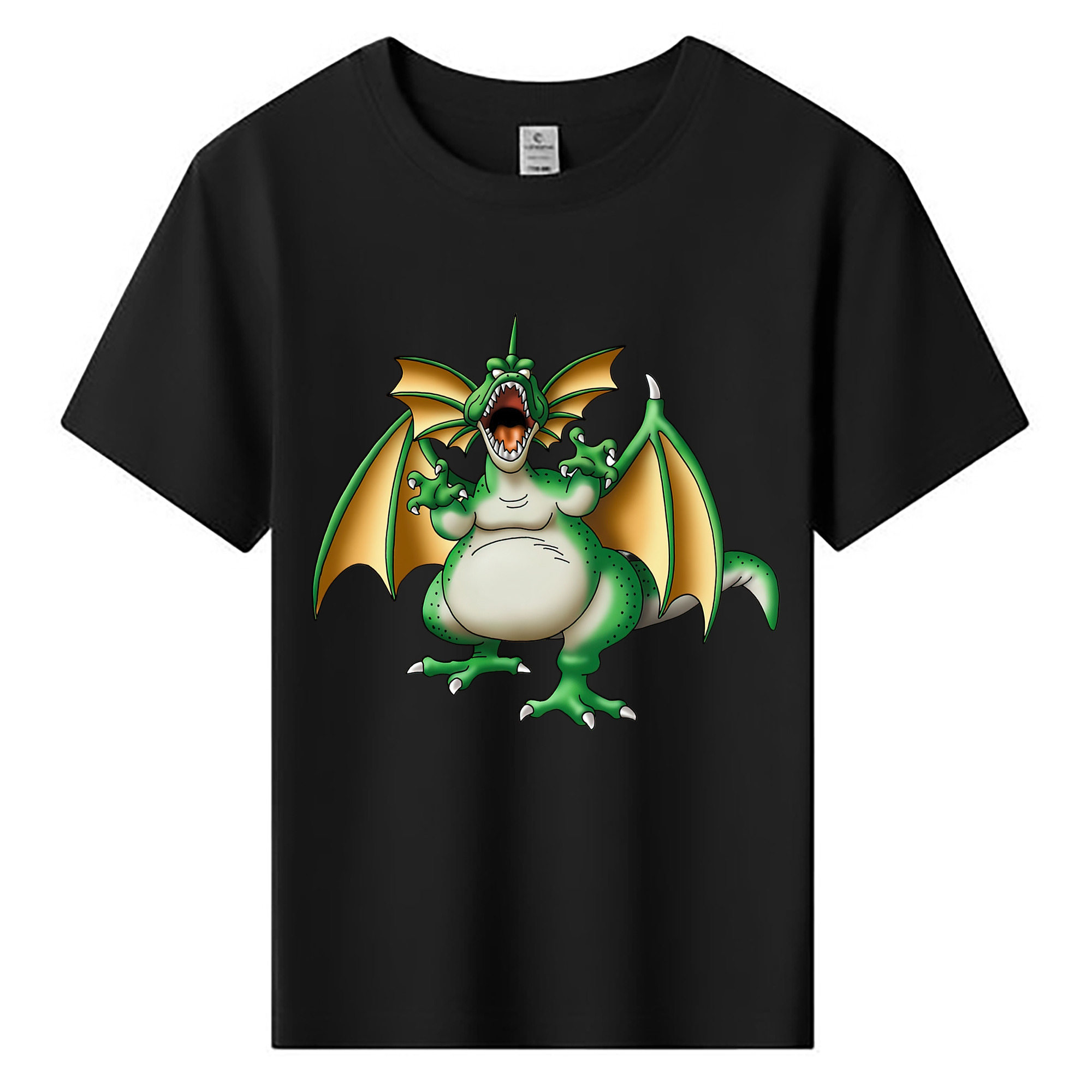 （画像用） ドラゴンクエスト Doragon Kuesuto Dragon Quest 綿100％キッズTシャツ（フロントプリント）