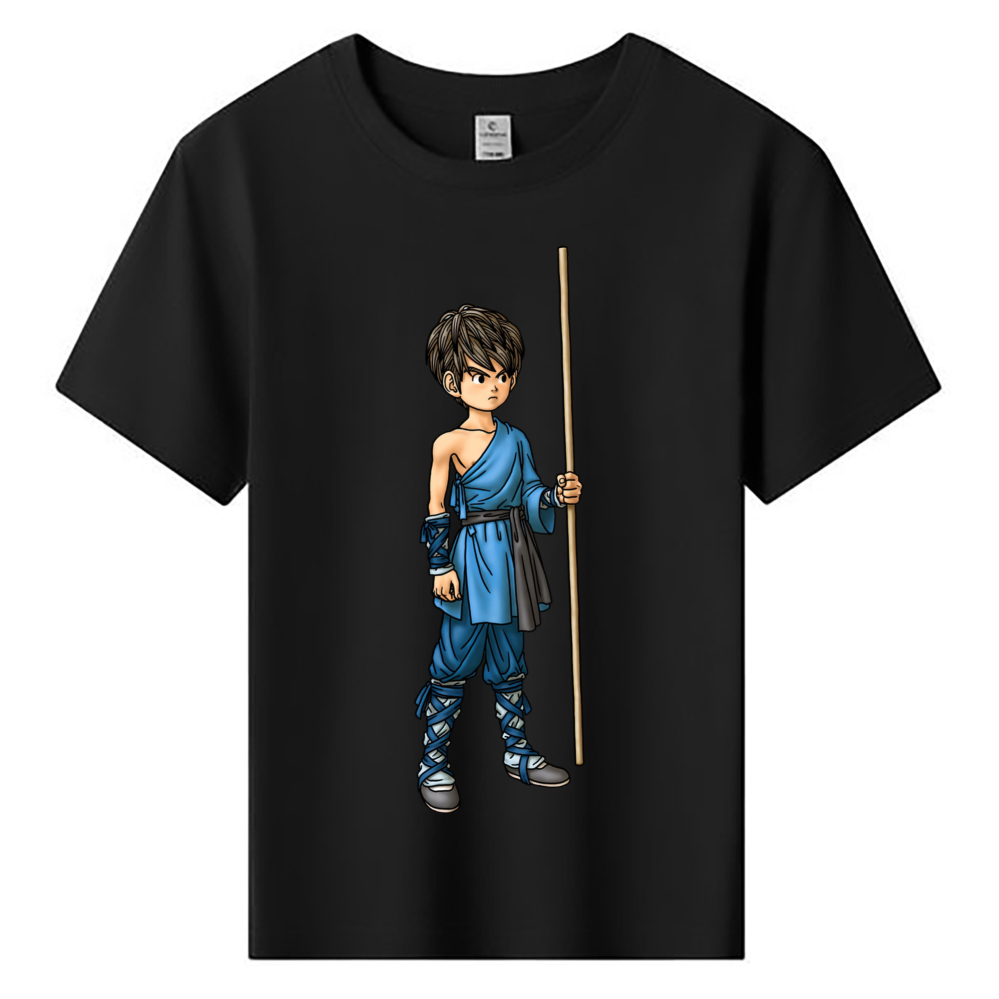 （画像用） ドラゴンクエスト Doragon Kuesuto Dragon Quest 綿100％キッズTシャツ（フロントプリント）
