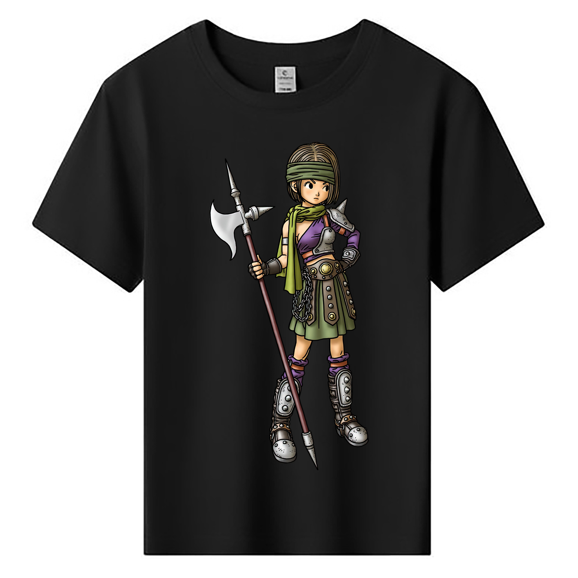 （画像用） ドラゴンクエスト Doragon Kuesuto Dragon Quest 綿100％キッズTシャツ（フロントプリント）