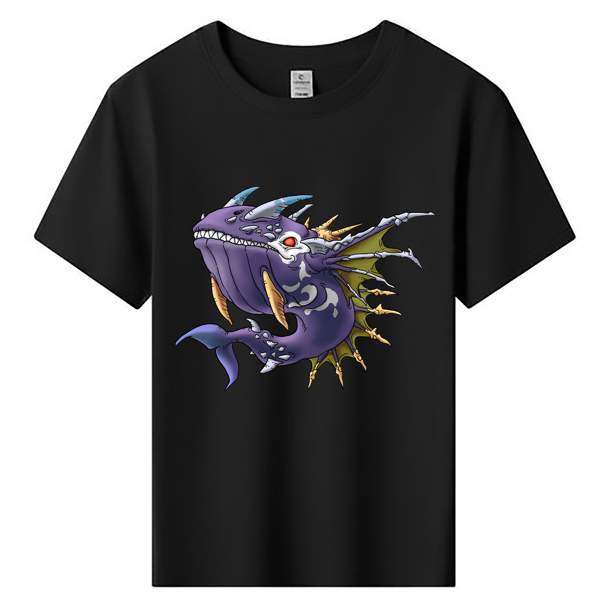 （画像用） ドラゴンクエスト Doragon Kuesuto Dragon Quest 綿100％キッズTシャツ（フロントプリント）