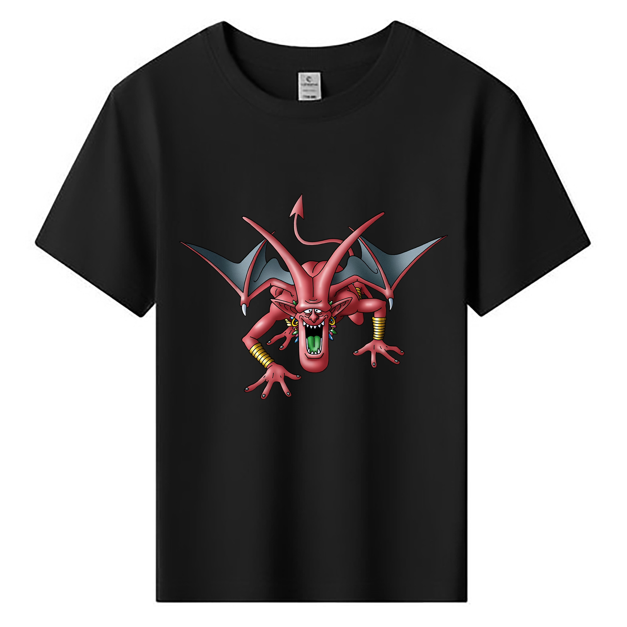 （画像用） ドラゴンクエスト Doragon Kuesuto Dragon Quest 綿100％キッズTシャツ（フロントプリント）