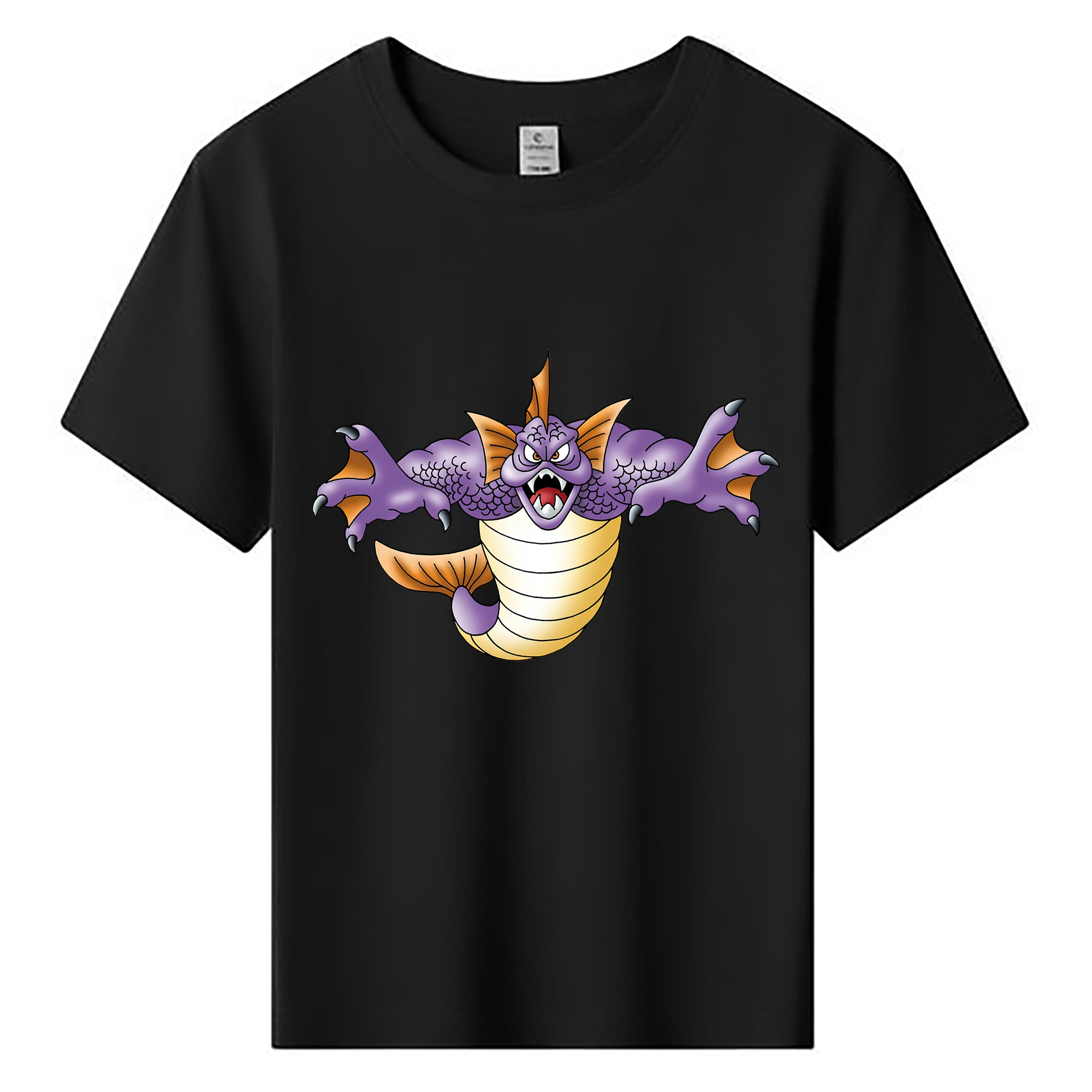（画像用） ドラゴンクエスト Doragon Kuesuto Dragon Quest 綿100％キッズTシャツ（フロントプリント）