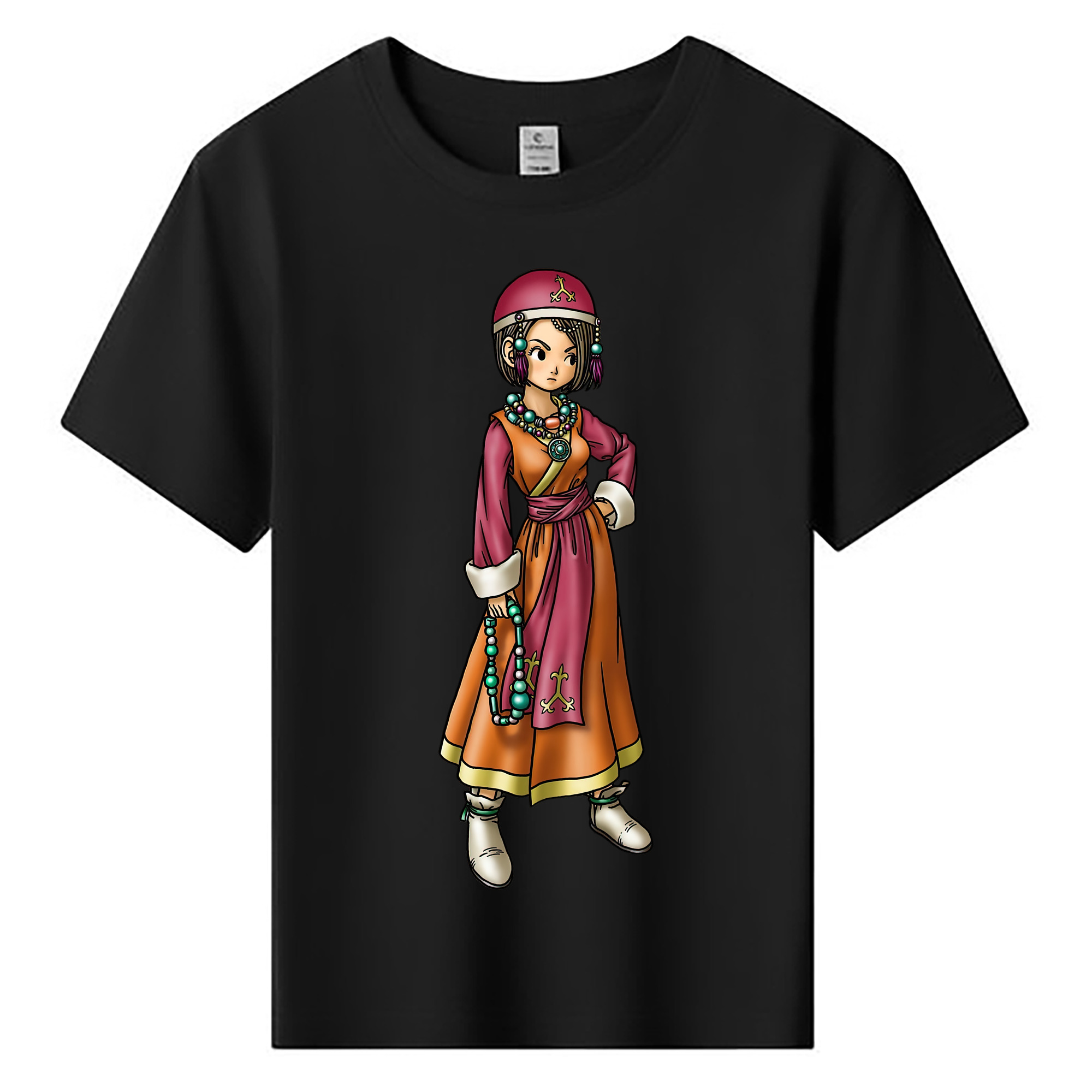 （画像用） ドラゴンクエスト Doragon Kuesuto Dragon Quest 綿100％キッズTシャツ（フロントプリント）