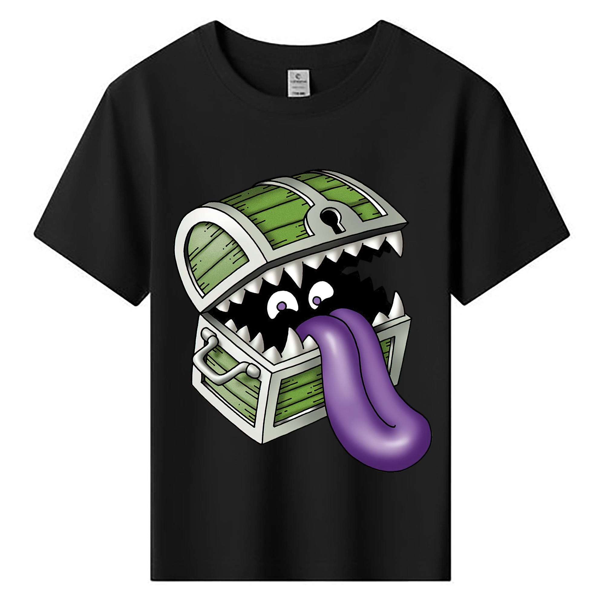 （画像用） ドラゴンクエスト Doragon Kuesuto Dragon Quest 綿100％キッズTシャツ（フロントプリント）