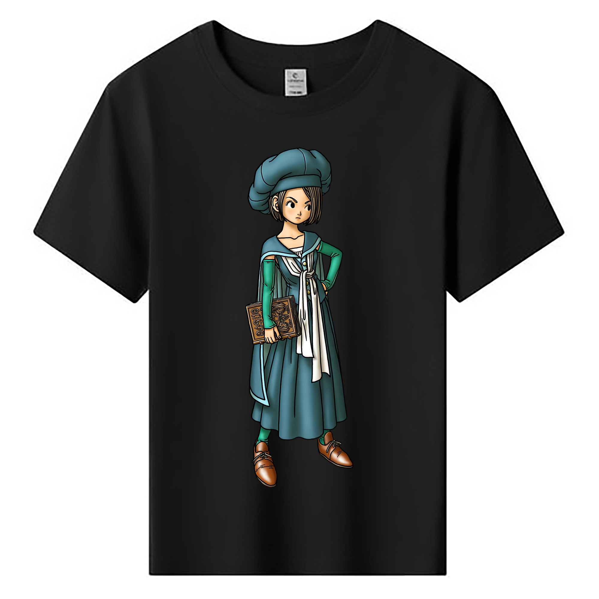 （画像用） ドラゴンクエスト Doragon Kuesuto Dragon Quest 綿100％キッズTシャツ（フロントプリント）