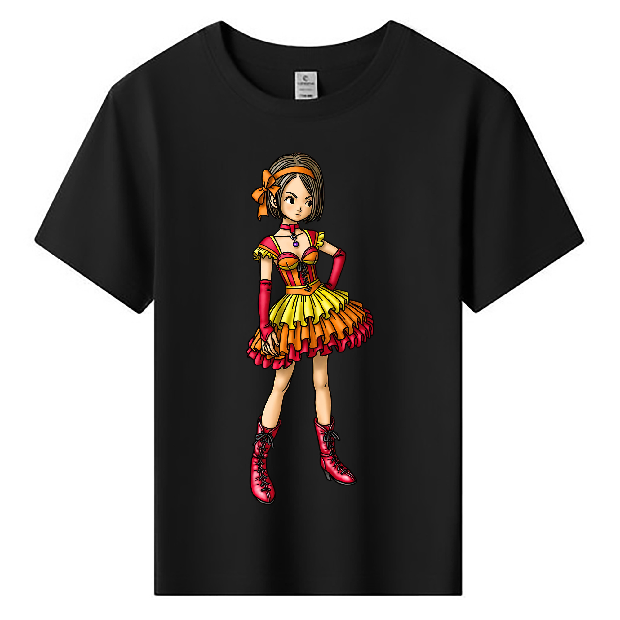 （画像用） ドラゴンクエスト Doragon Kuesuto Dragon Quest 綿100％キッズTシャツ（フロントプリント）