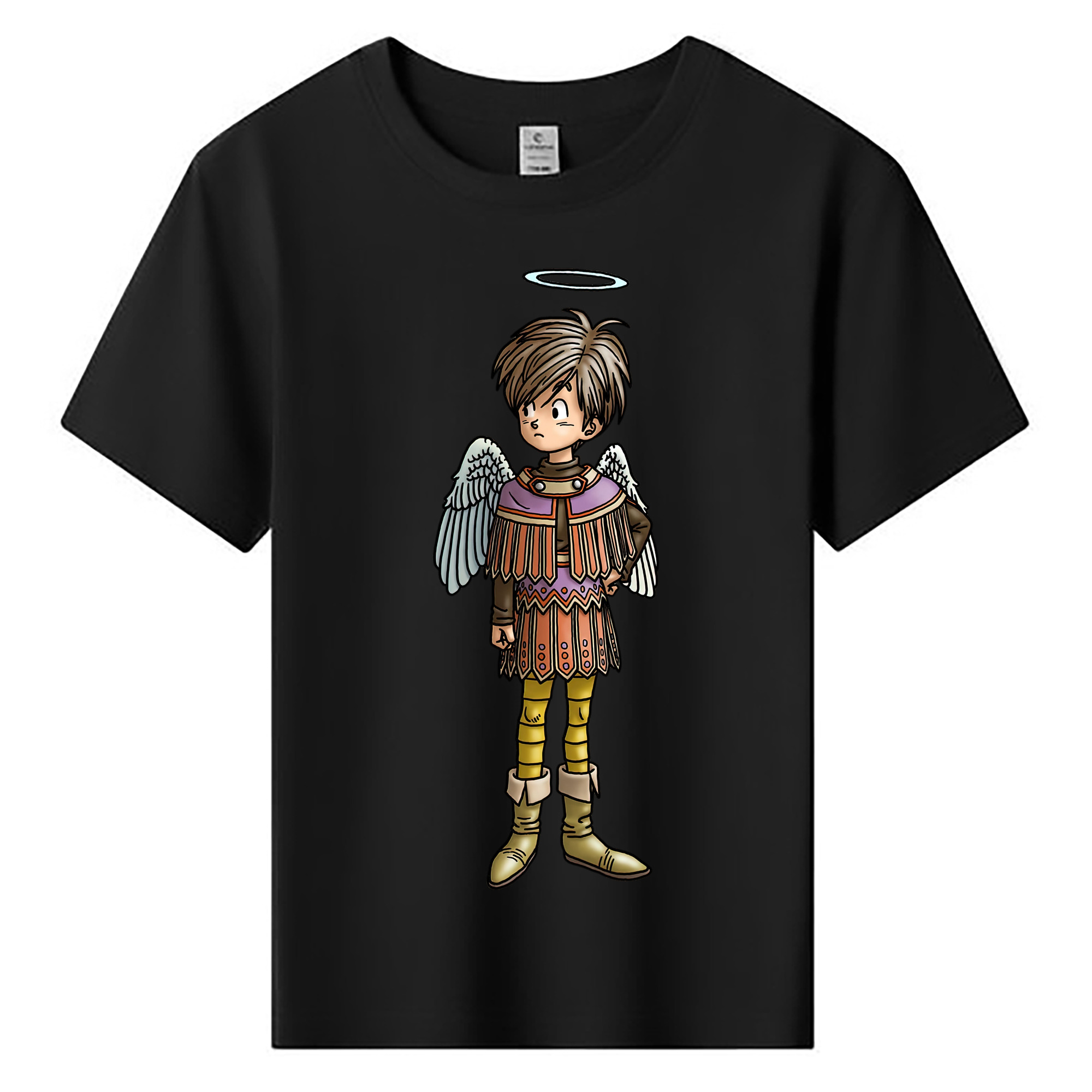 （画像用） ドラゴンクエスト Doragon Kuesuto Dragon Quest 綿100％キッズTシャツ（フロントプリント）