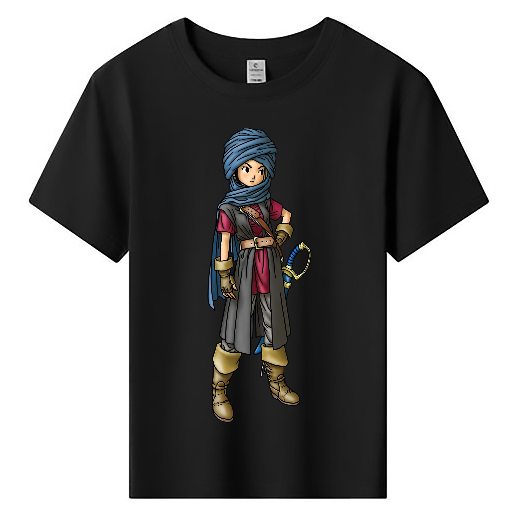 （画像用） ドラゴンクエスト Doragon Kuesuto Dragon Quest 綿100％キッズTシャツ（フロントプリント）