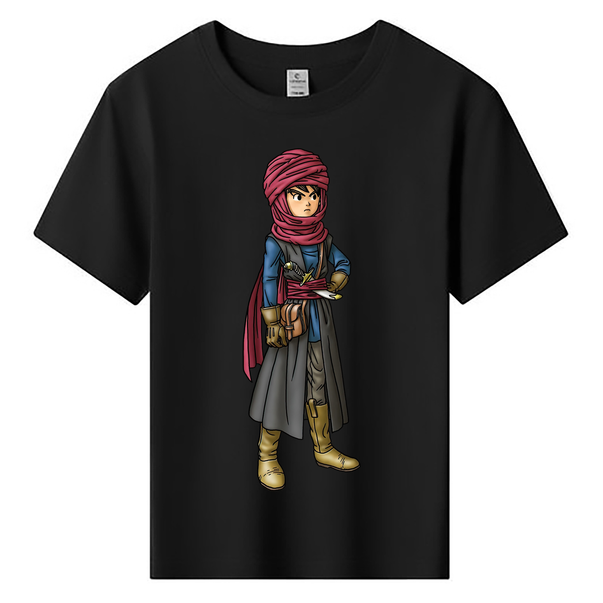 （画像用） ドラゴンクエスト Doragon Kuesuto Dragon Quest 綿100％キッズTシャツ（フロントプリント）