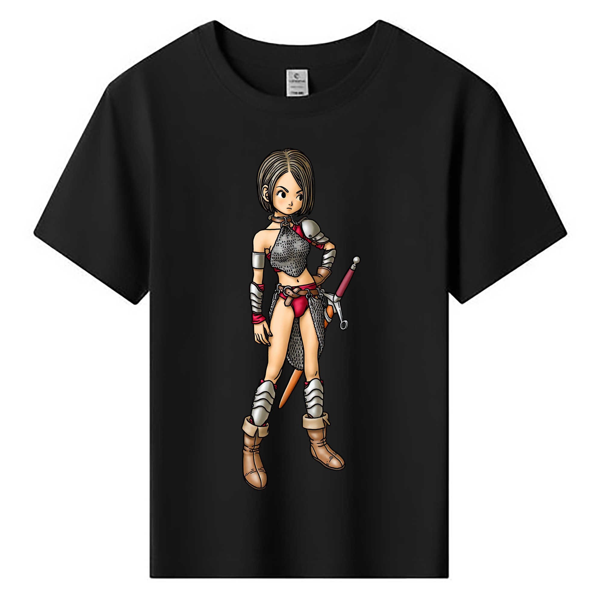 （画像用） ドラゴンクエスト Doragon Kuesuto Dragon Quest 綿100％キッズTシャツ（フロントプリント）