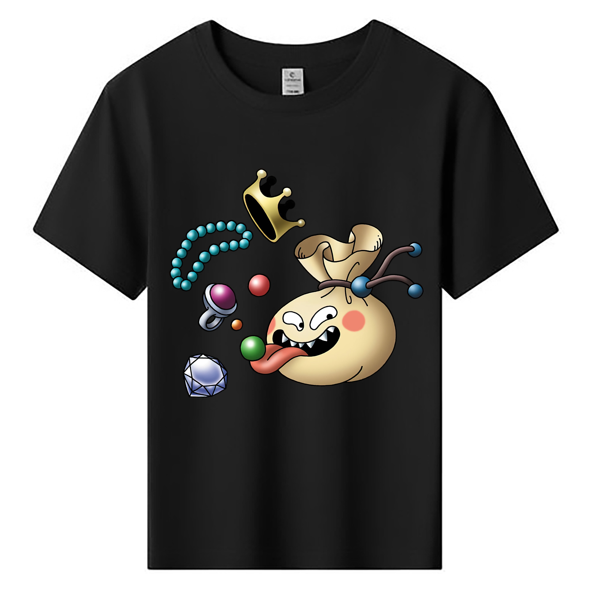 （画像用） ドラゴンクエスト Doragon Kuesuto Dragon Quest 綿100％キッズTシャツ（フロントプリント）