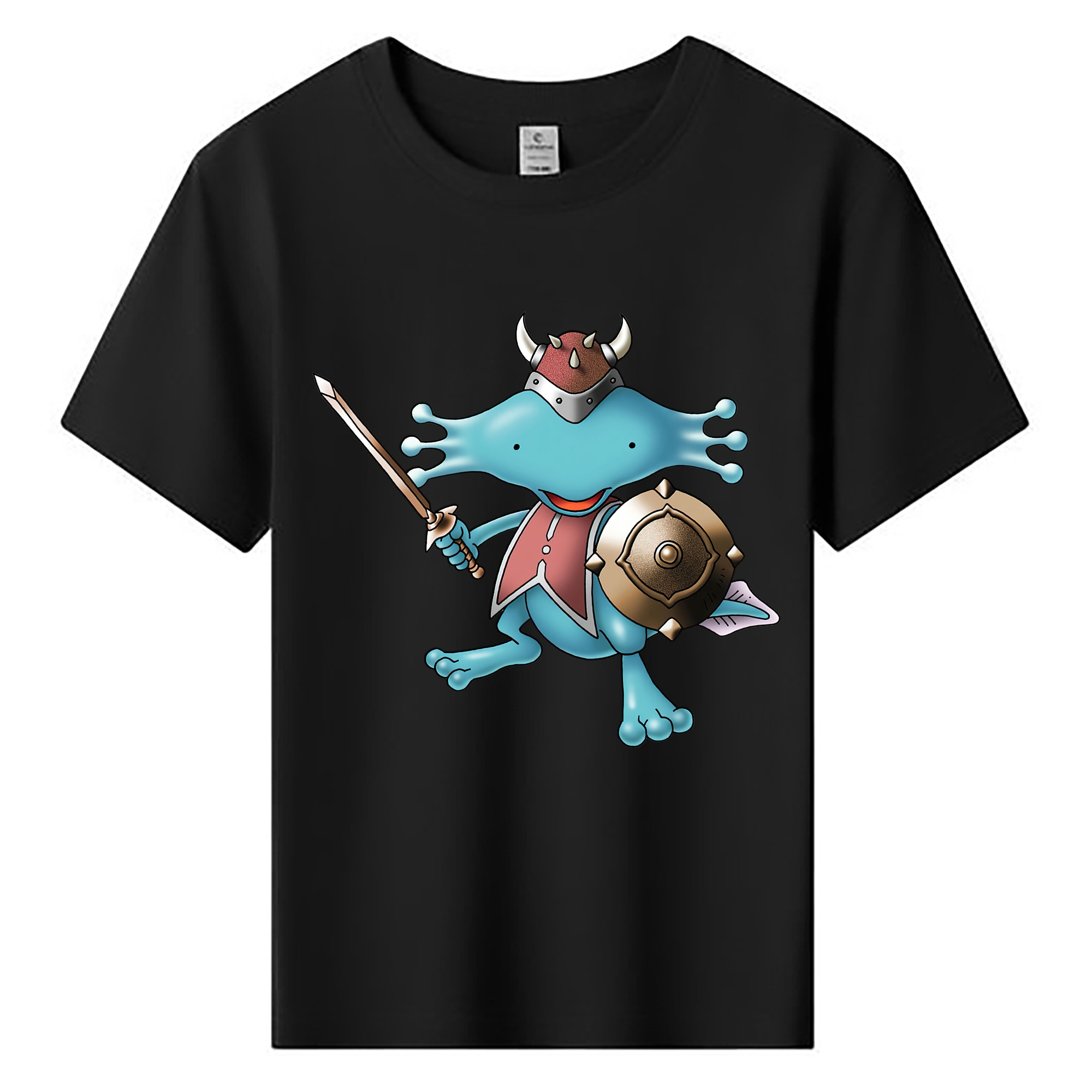 （画像用） ドラゴンクエスト Doragon Kuesuto Dragon Quest 綿100％キッズTシャツ（フロントプリント）
