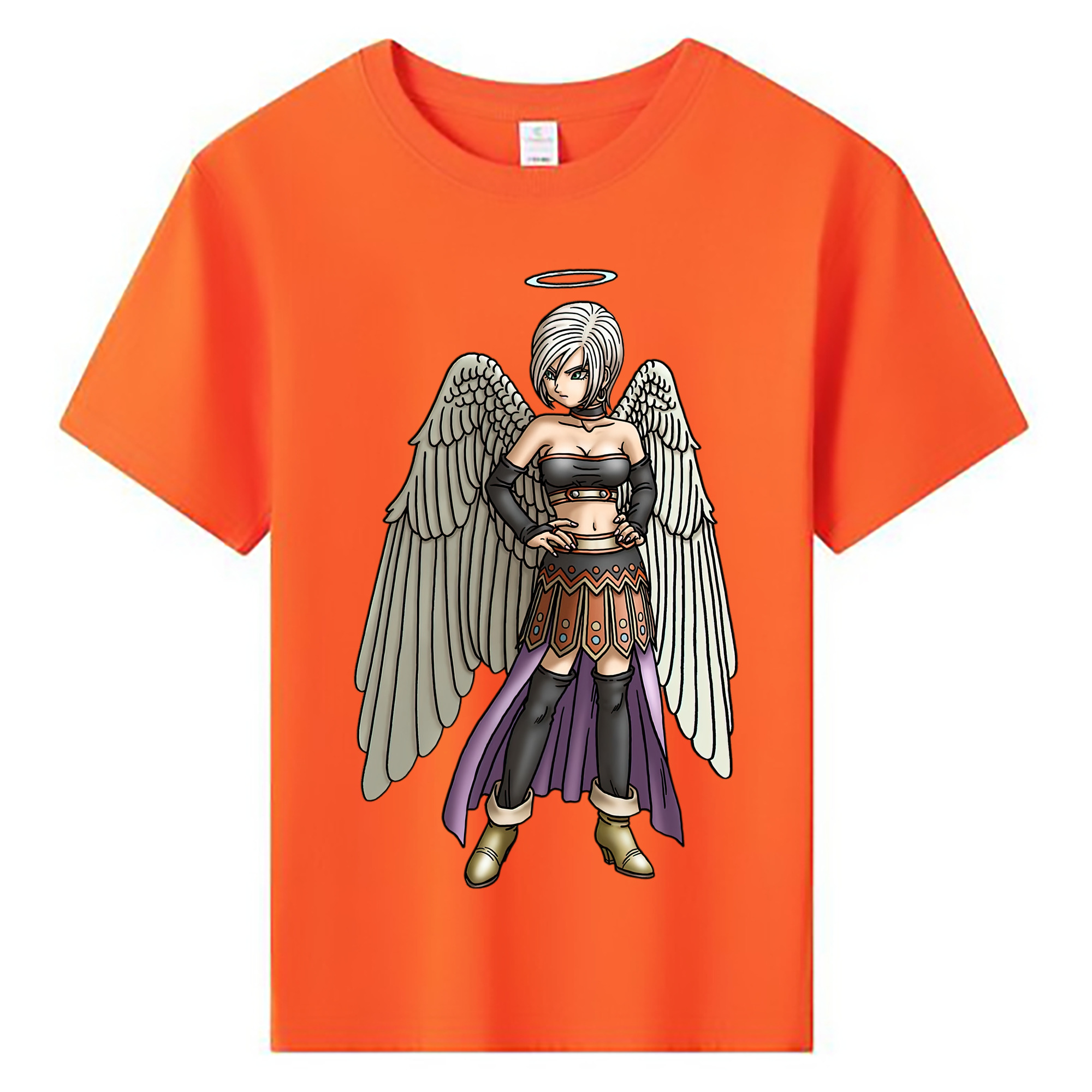 （画像用） ドラゴンクエスト Doragon Kuesuto Dragon Quest 綿100％キッズTシャツ（フロントプリント）