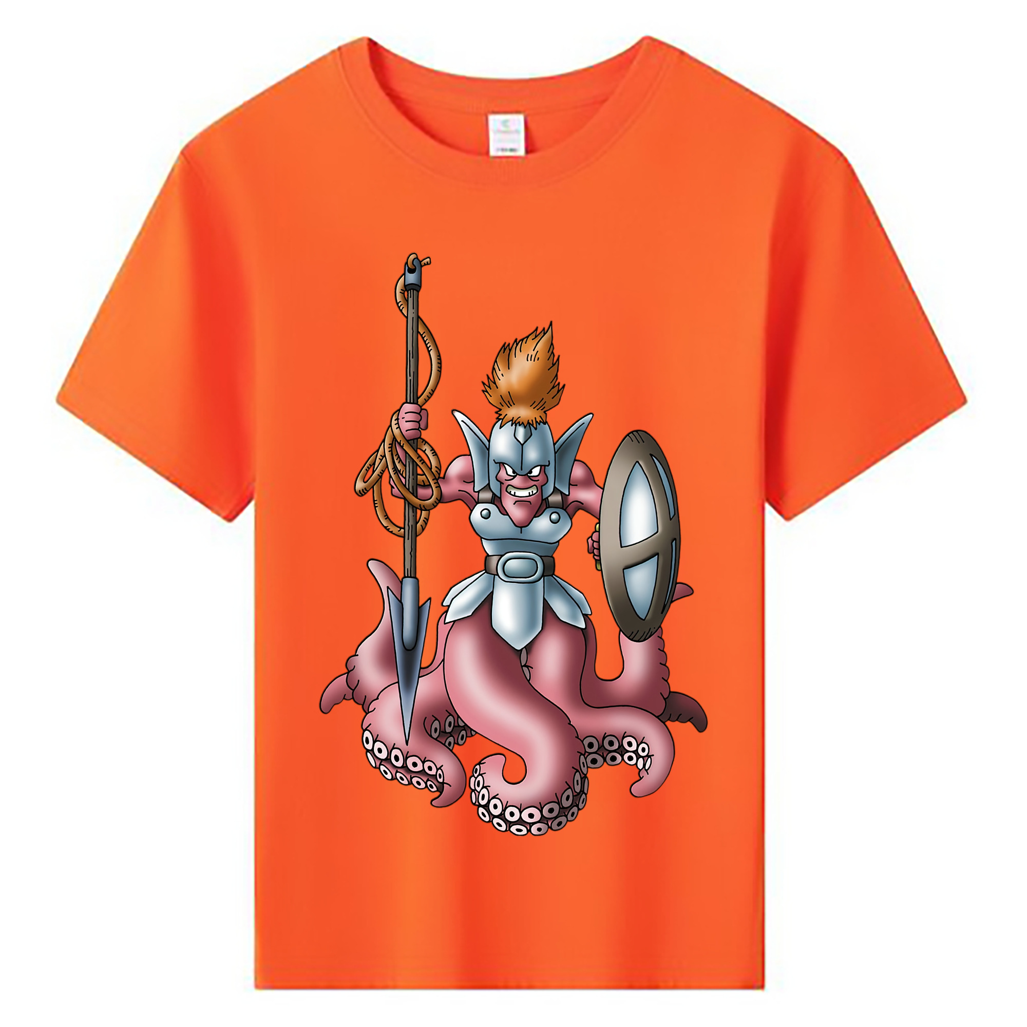 （画像用） ドラゴンクエスト Doragon Kuesuto Dragon Quest 綿100％キッズTシャツ（フロントプリント）