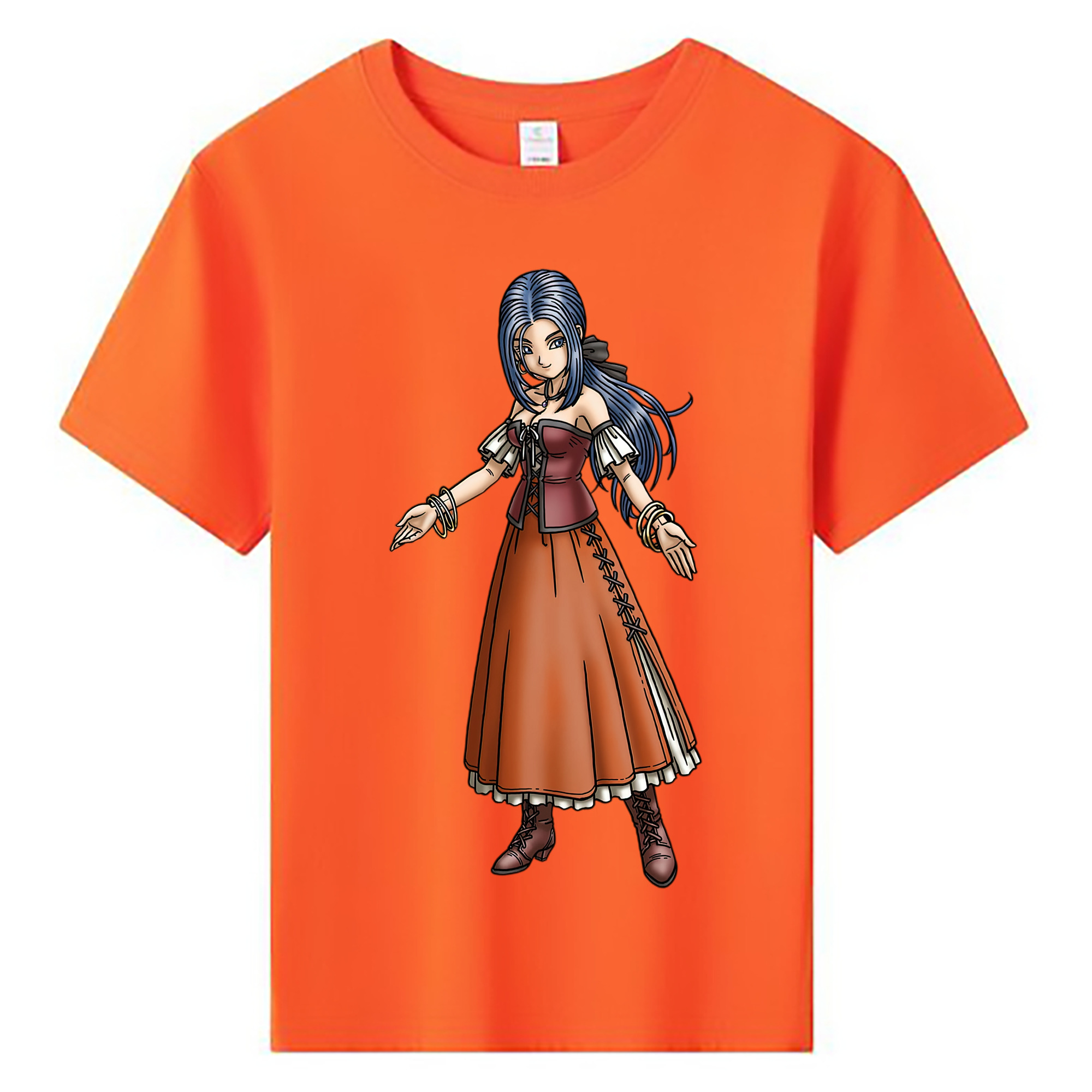（画像用） ドラゴンクエスト Doragon Kuesuto Dragon Quest 綿100％キッズTシャツ（フロントプリント）
