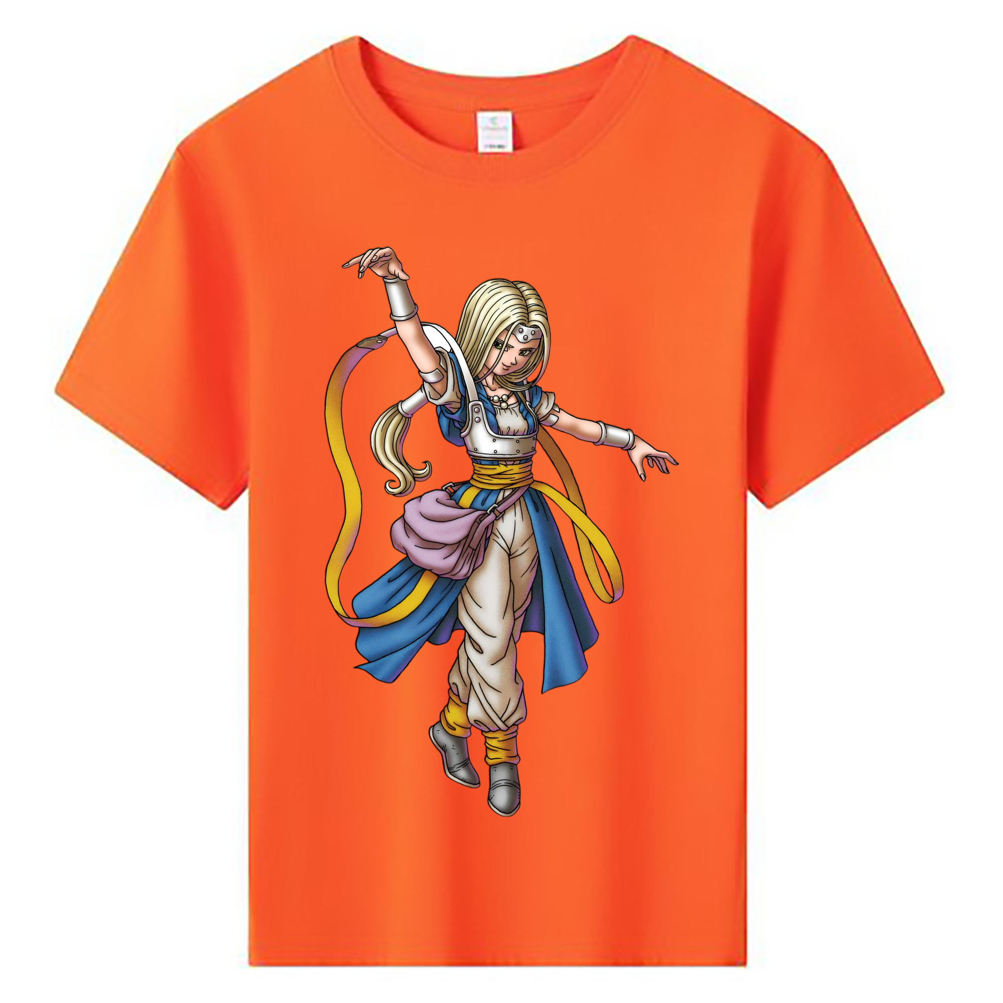 （画像用） ドラゴンクエスト Doragon Kuesuto Dragon Quest 綿100％キッズTシャツ（フロントプリント）