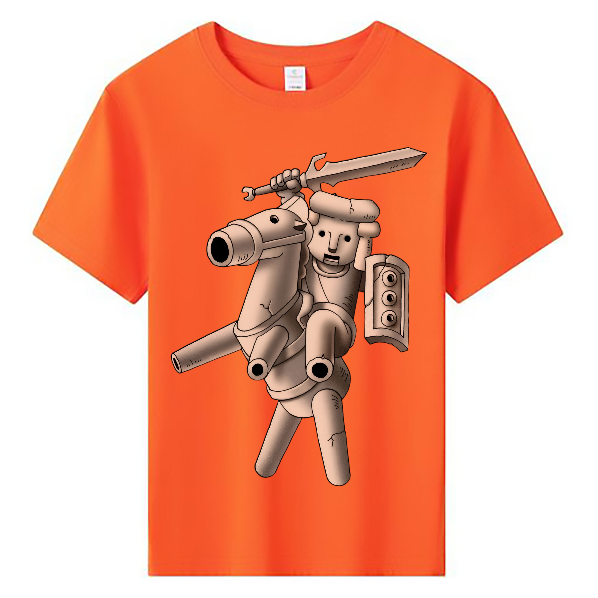 （画像用） ドラゴンクエスト Doragon Kuesuto Dragon Quest 綿100％キッズTシャツ（フロントプリント）