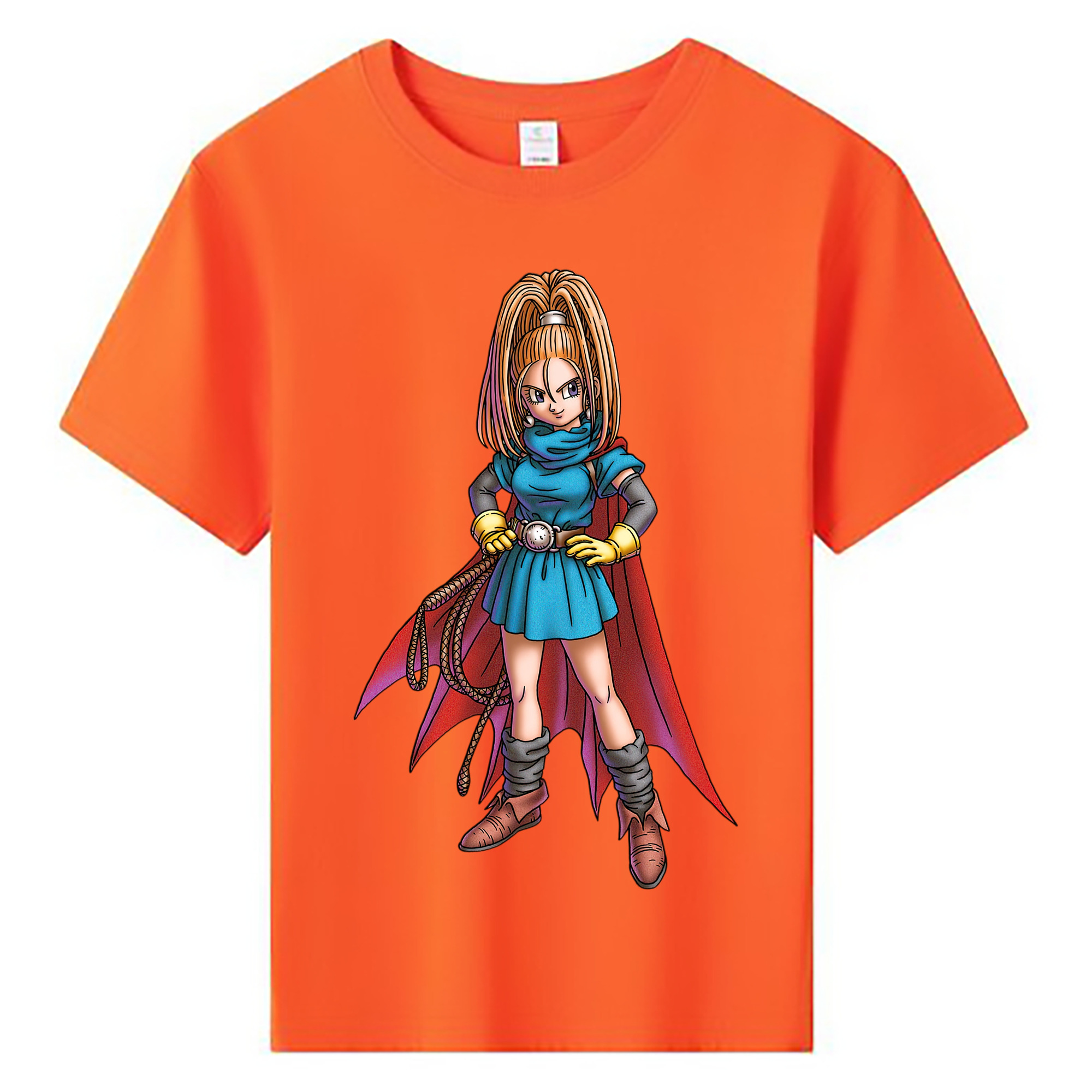 （画像用） ドラゴンクエスト Doragon Kuesuto Dragon Quest 綿100％キッズTシャツ（フロントプリント）