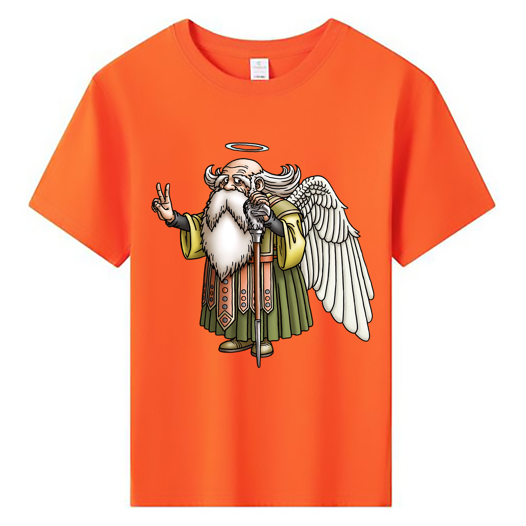 （画像用） ドラゴンクエスト Doragon Kuesuto Dragon Quest 綿100％キッズTシャツ（フロントプリント）