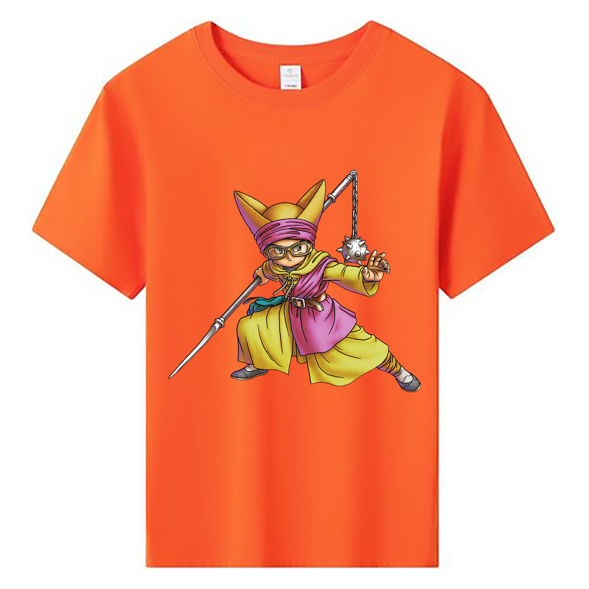 （画像用） ドラゴンクエスト Doragon Kuesuto Dragon Quest 綿100％キッズTシャツ（フロントプリント）