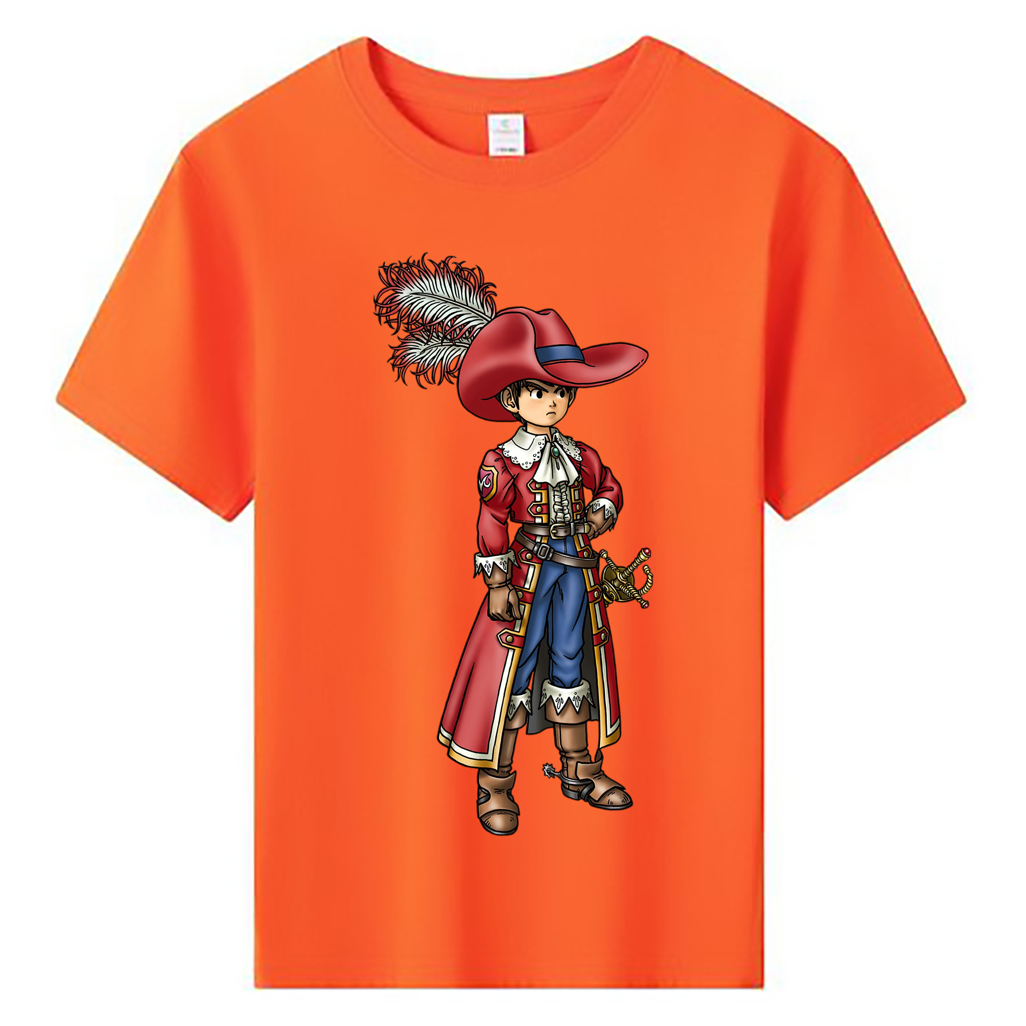 （画像用） ドラゴンクエスト Doragon Kuesuto Dragon Quest 綿100％キッズTシャツ（フロントプリント）