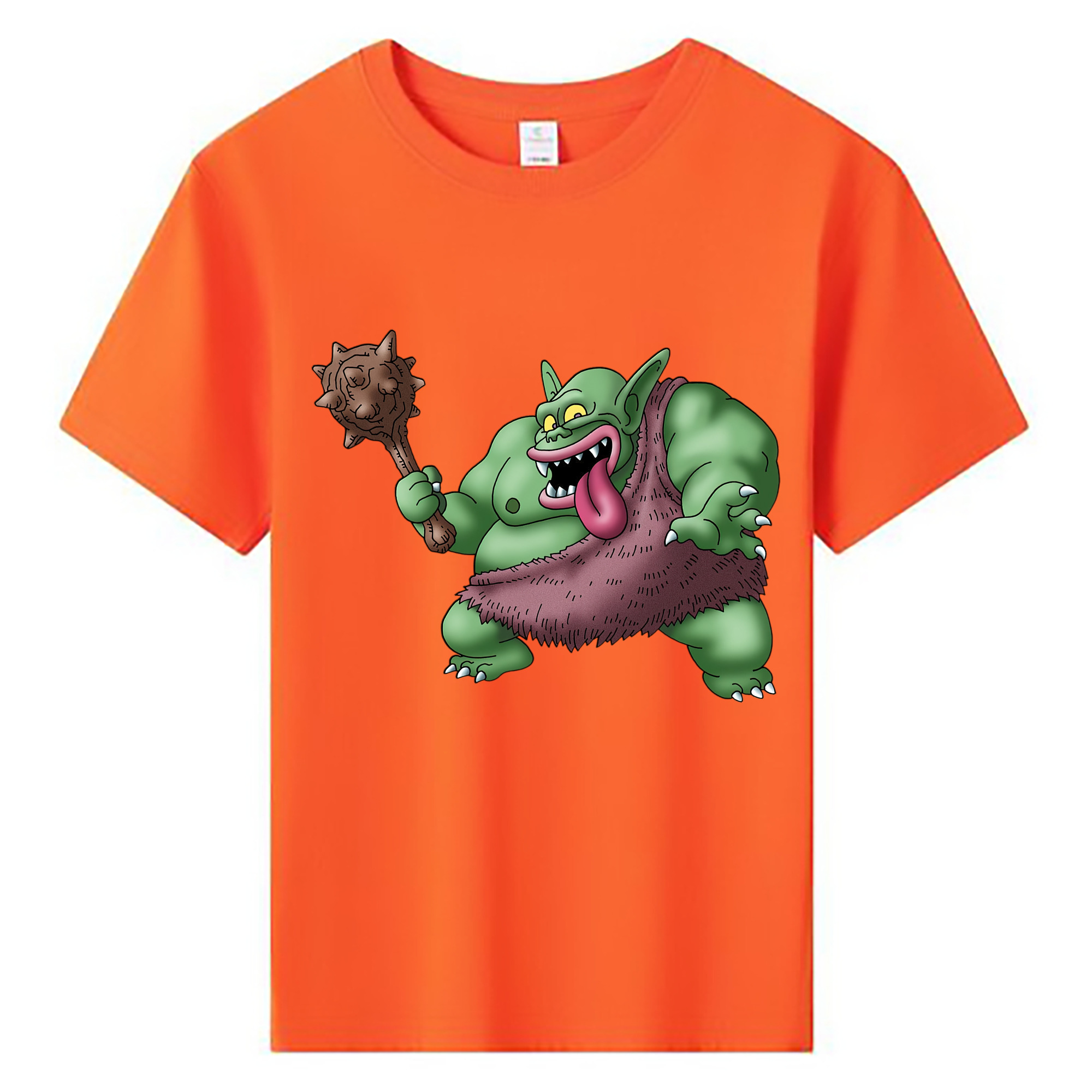 （画像用） ドラゴンクエスト Doragon Kuesuto Dragon Quest 綿100％キッズTシャツ（フロントプリント）